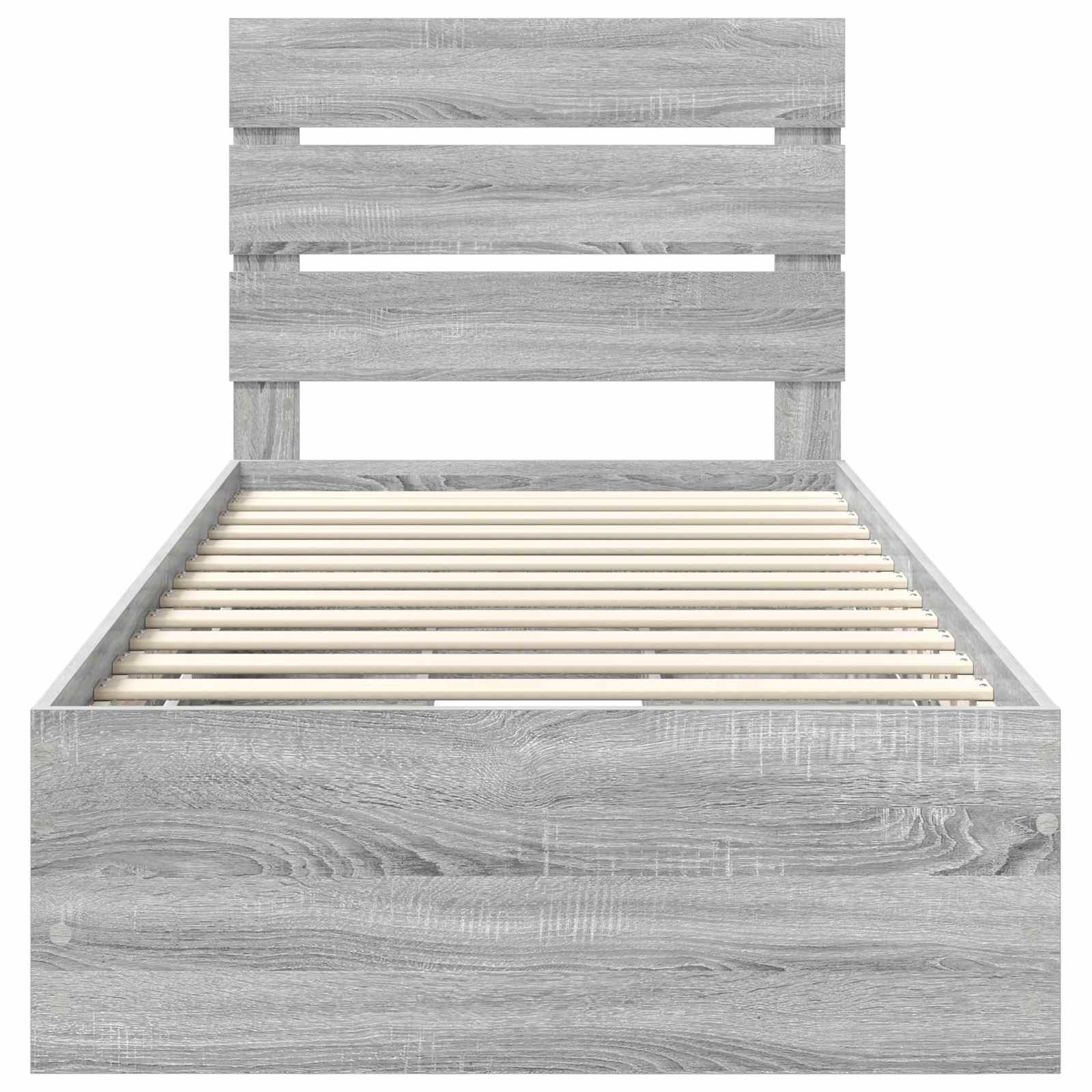 Cadre de lit Gris Sonoma 90 x 200 cm Bois Ingénierie - XIOS