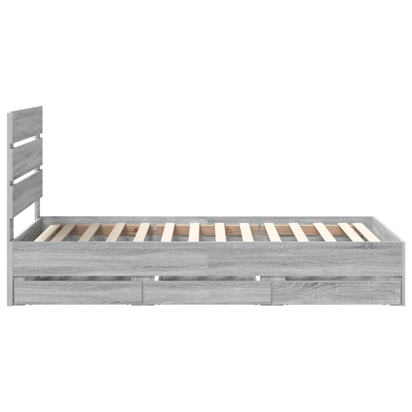 Cadre de lit Gris Sonoma 90 x 190 cm Bois Ingénierie - XIOS