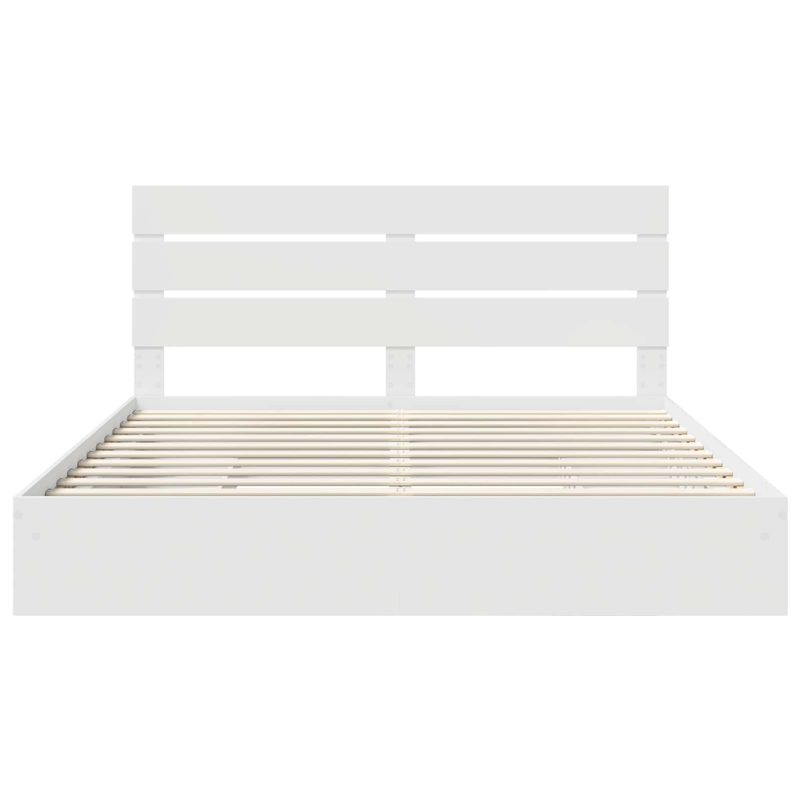 Lit de Rangement Blanc 180 x 200 cm Bois d'ingénierie - XIOS
