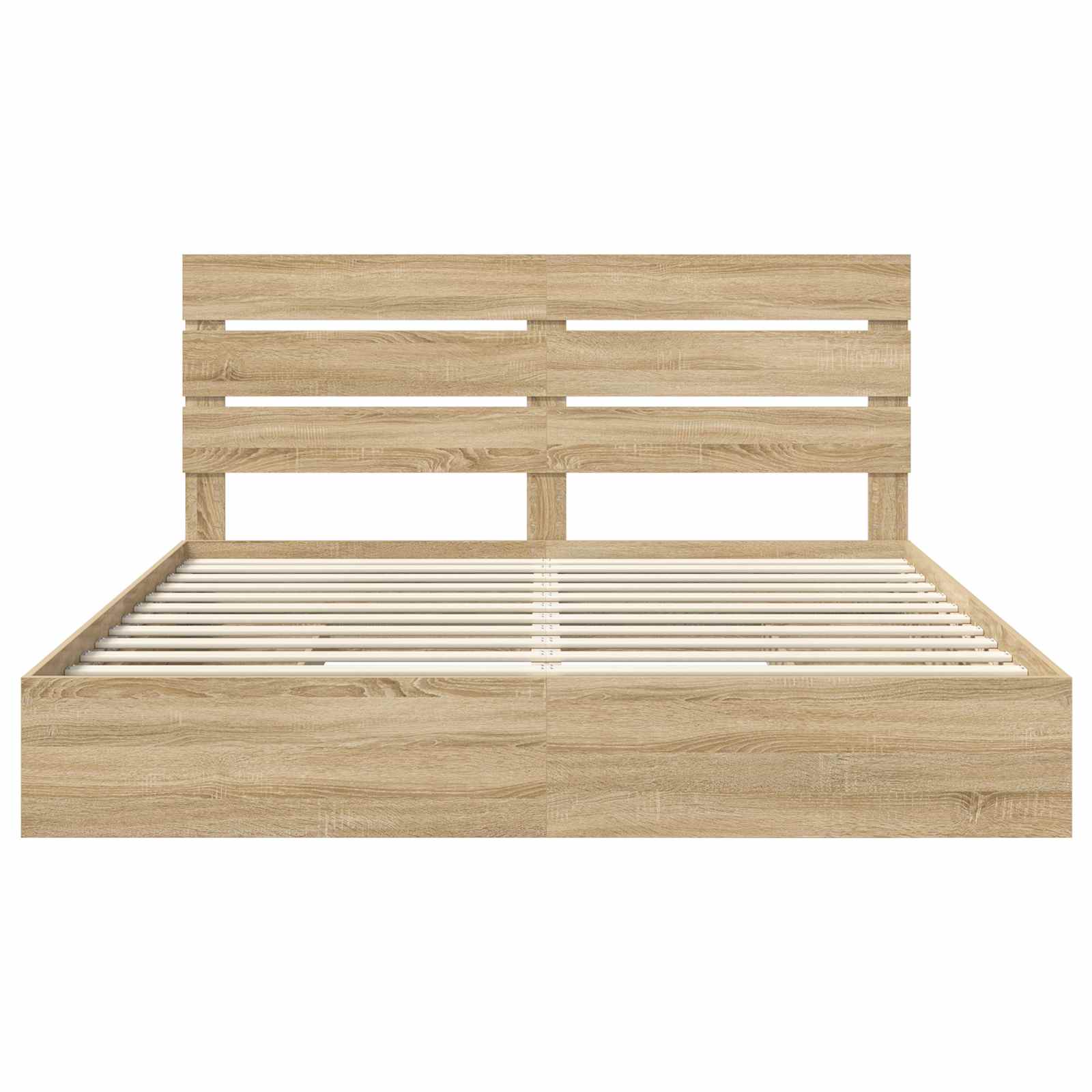 Lit de Rangement Chêne Sonoma 180 x 200 cm Bois d'ingénierie - XIOS