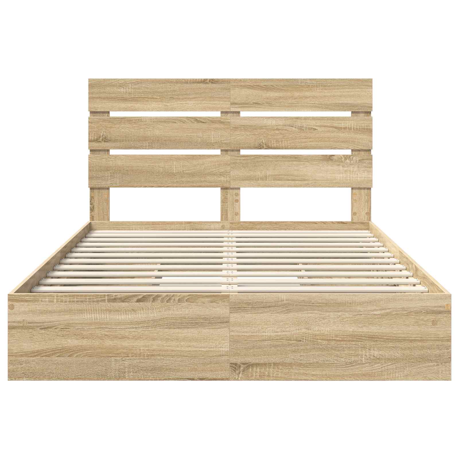 Lit de Rangement Chêne Sonoma 140 x 200 cm Bois d'ingénierie - XIOS