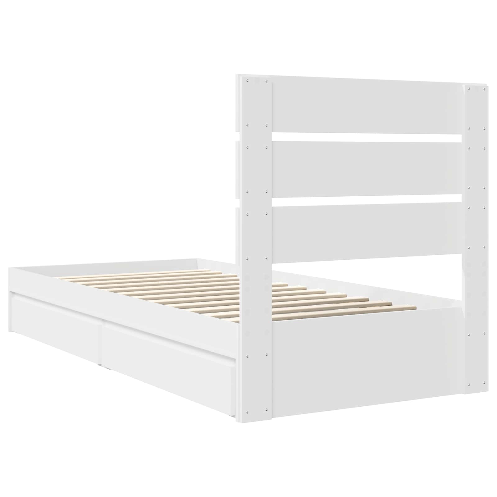 Lit de Rangement Blanc 70 x 190 cm Bois d'ingénierie - XIOS