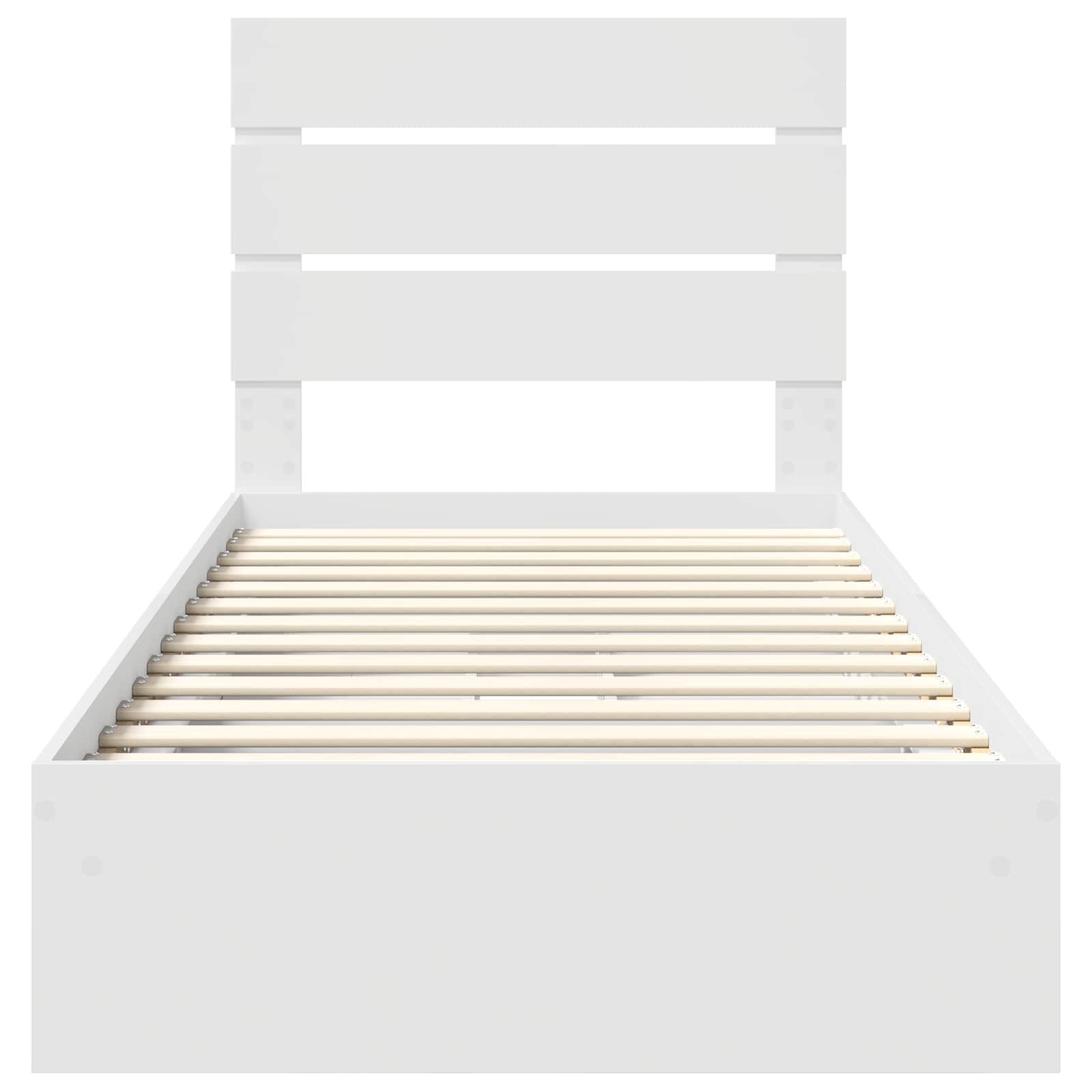 Lit de Rangement Blanc 70 x 190 cm Bois d'ingénierie - XIOS