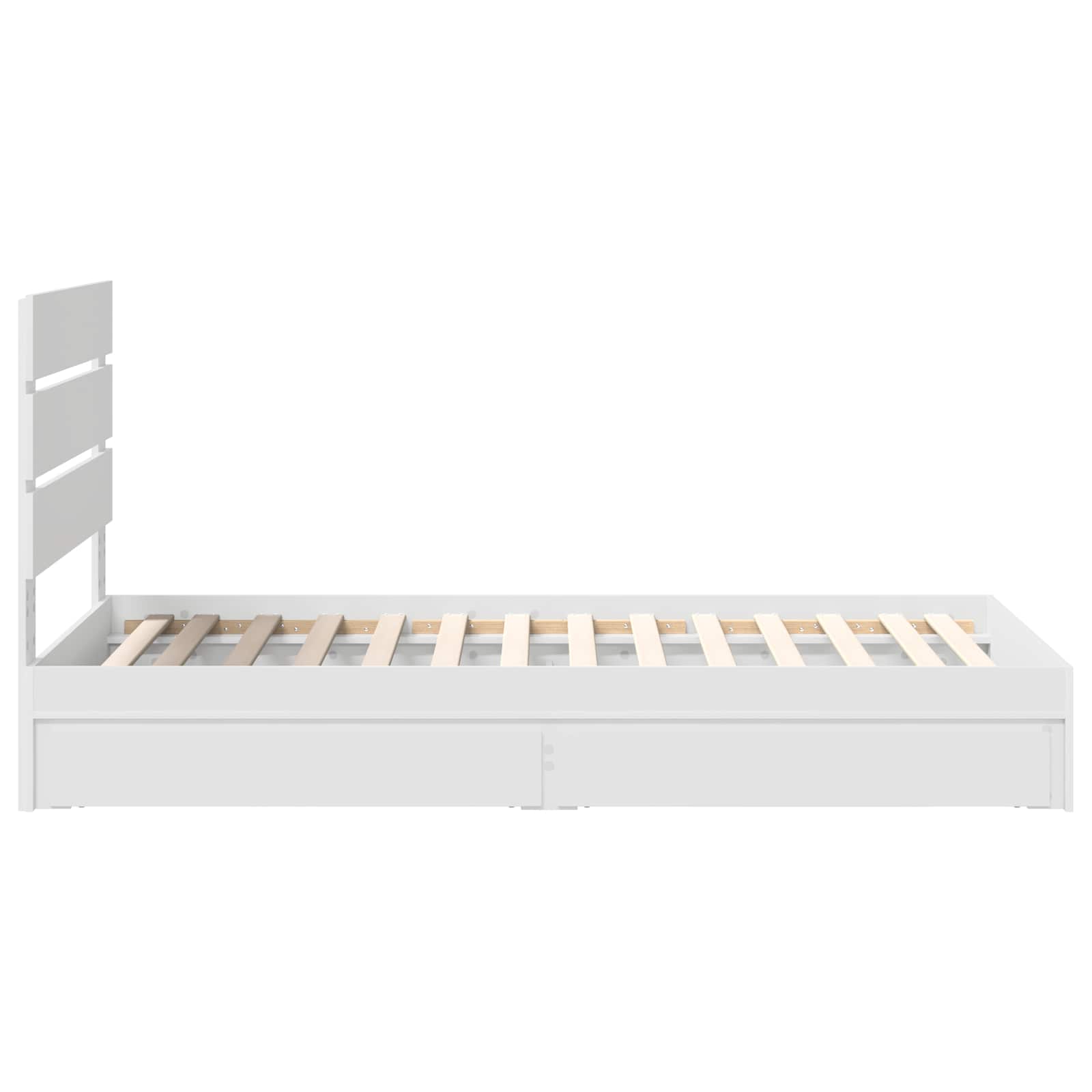 Lit de Rangement Blanc 70 x 190 cm Bois d'ingénierie - XIOS