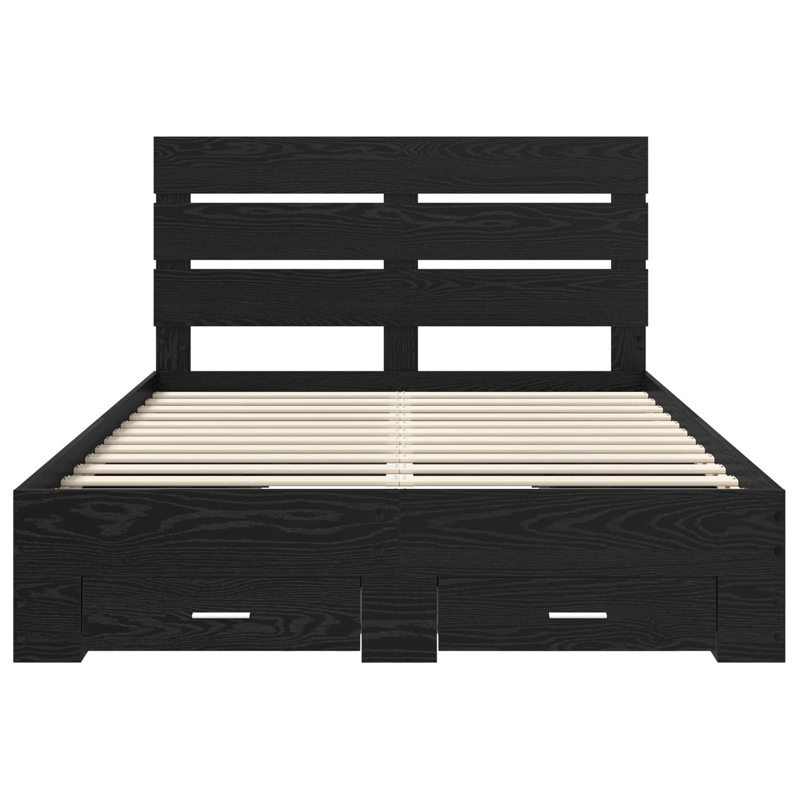 Cadre de lit Chêne noir 160 x 200 cm Bois d'ingénierie - XIOS