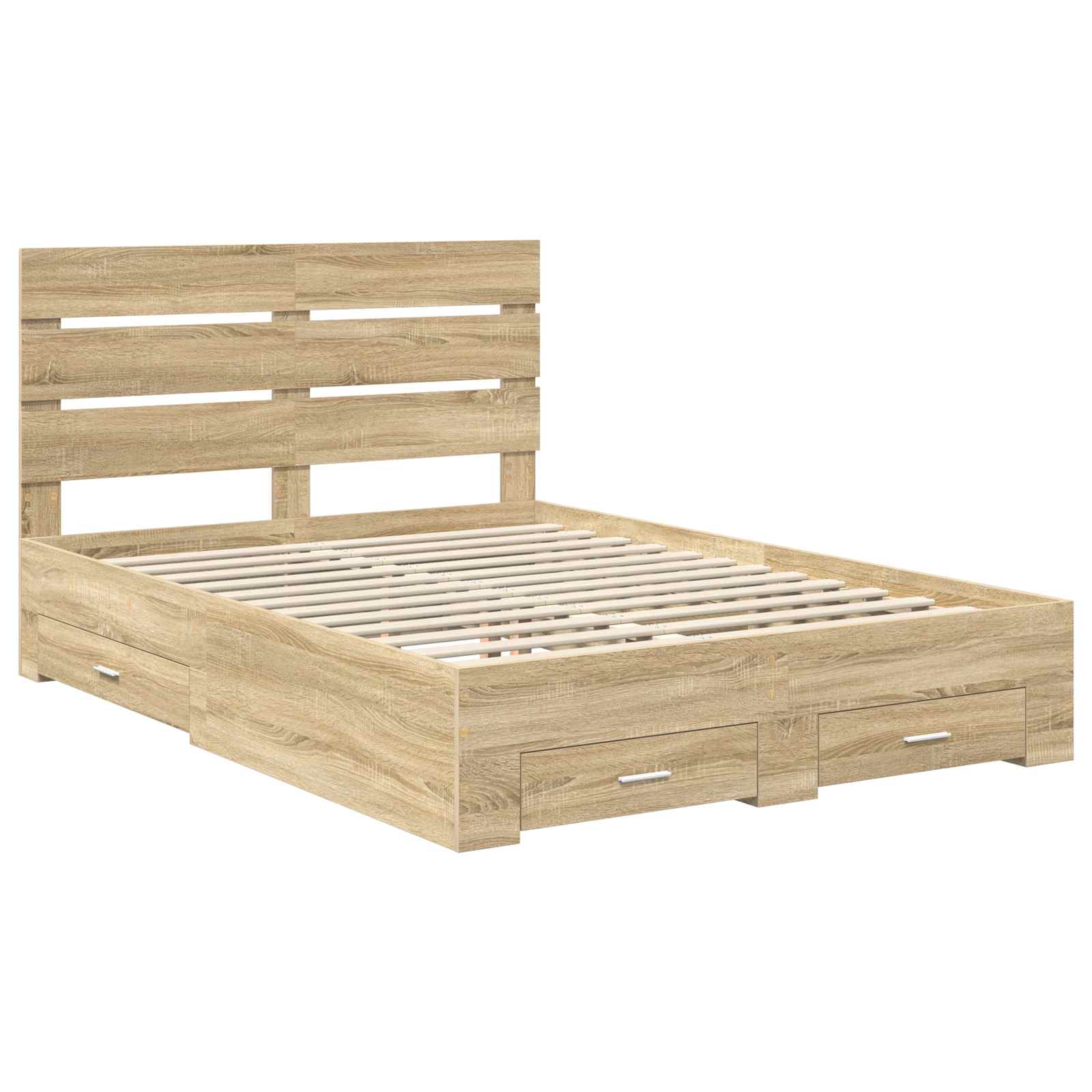 Cadre de lit Chêne Sonoma 150 x 200 cm Bois d'ingénierie - XIOS