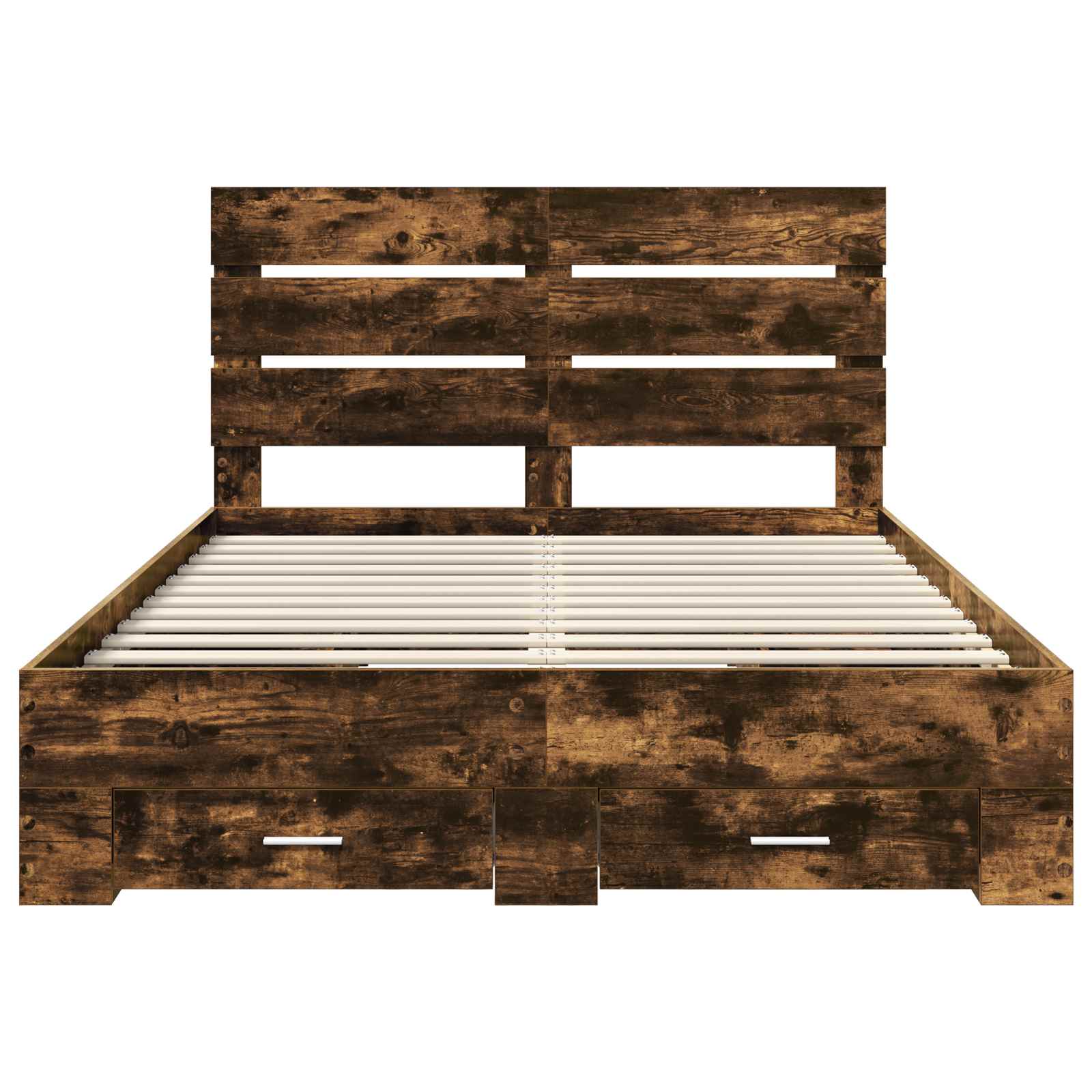 Cadre de lit Chêne fumé 150 x 200 cm Bois d'ingénierie - XIOS