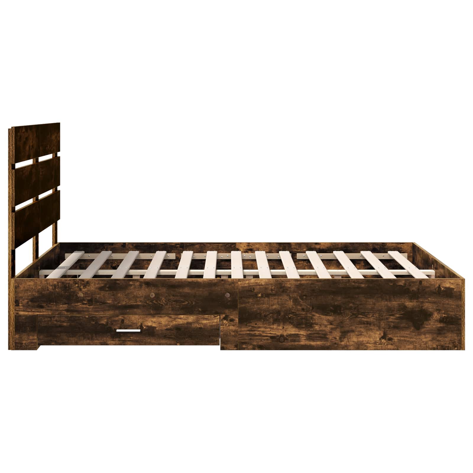 Cadre de lit Chêne fumé 150 x 200 cm Bois d'ingénierie - XIOS