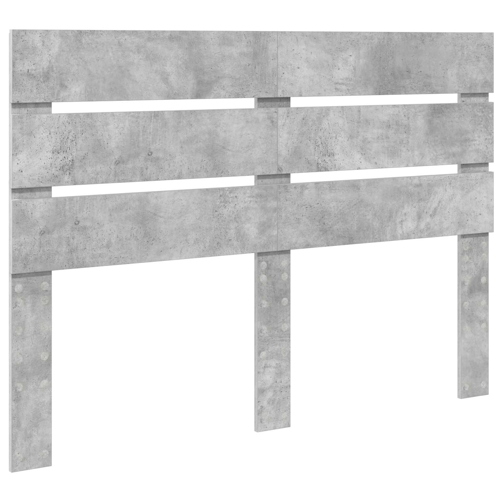 Cadre de lit Gris béton 140 x 200 cm Bois d'ingénierie - XIOS