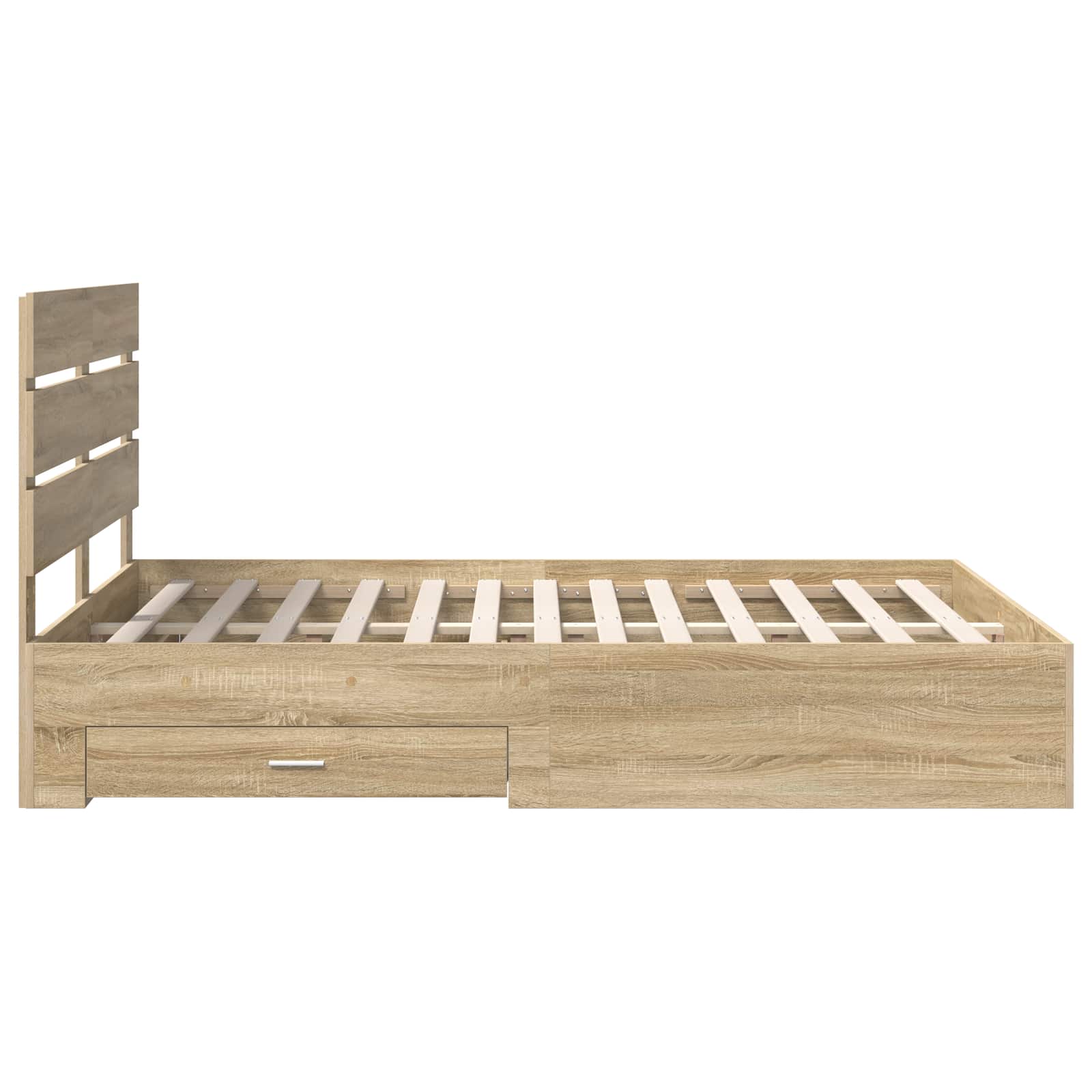 Cadre de lit Chêne Sonoma 140 x 190 cm Bois d'ingénierie - XIOS