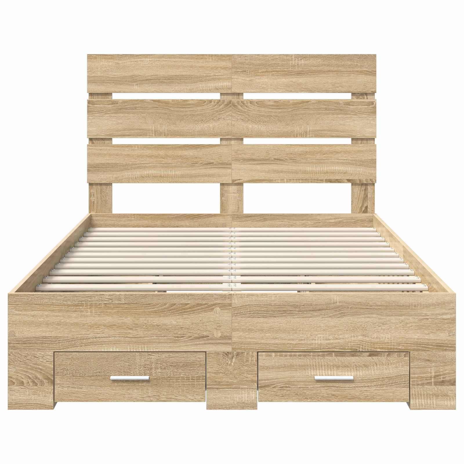 Cadre de lit Chêne Sonoma 135 x 190 cm Bois d'ingénierie - XIOS