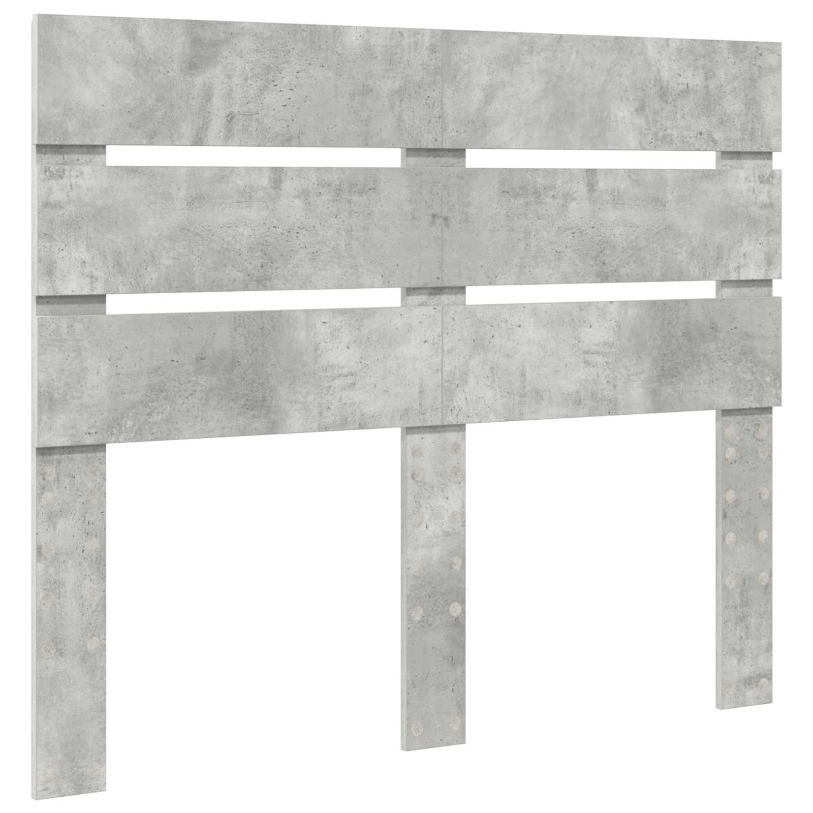 Cadre de lit Gris béton 120 x 190 cm Bois d'ingénierie - XIOS
