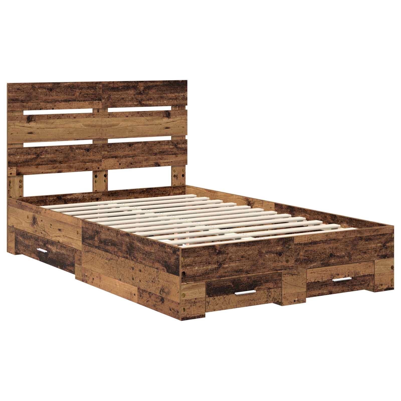 Cadre de lit Bois ancien 120 x 190 cm Bois d'ingénierie - XIOS