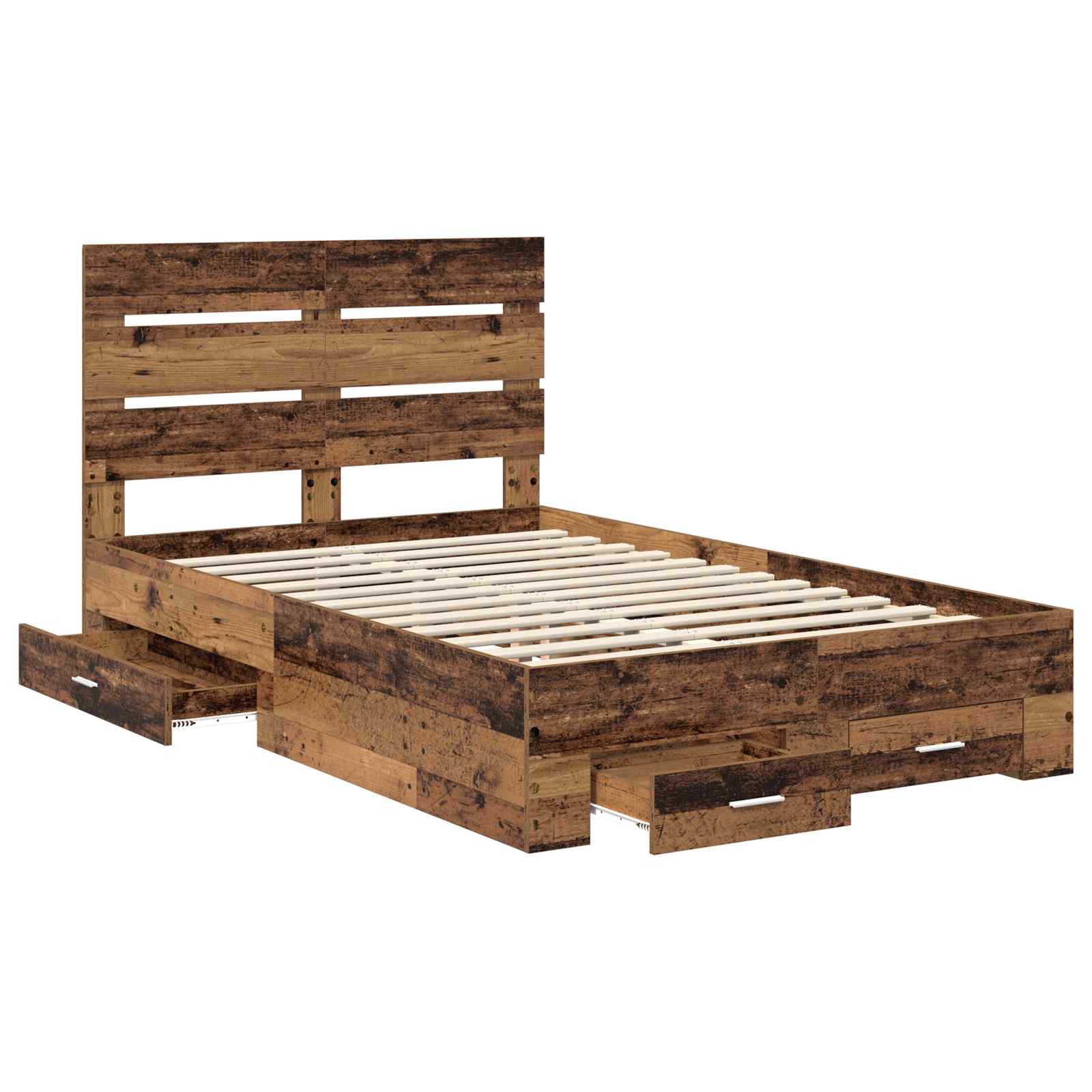 Cadre de lit Bois ancien 120 x 190 cm Bois d'ingénierie - XIOS
