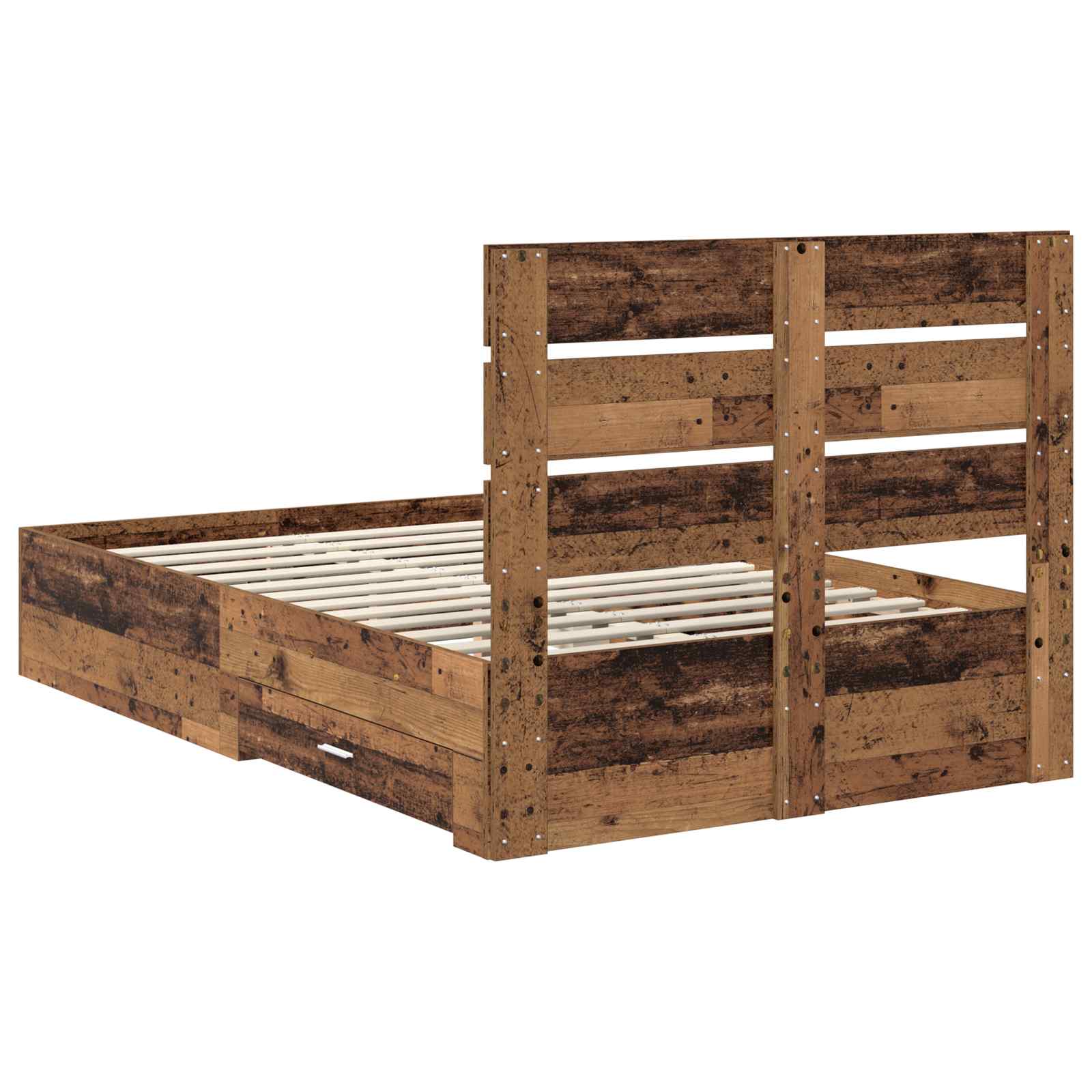 Cadre de lit Bois ancien 120 x 190 cm Bois d'ingénierie - XIOS