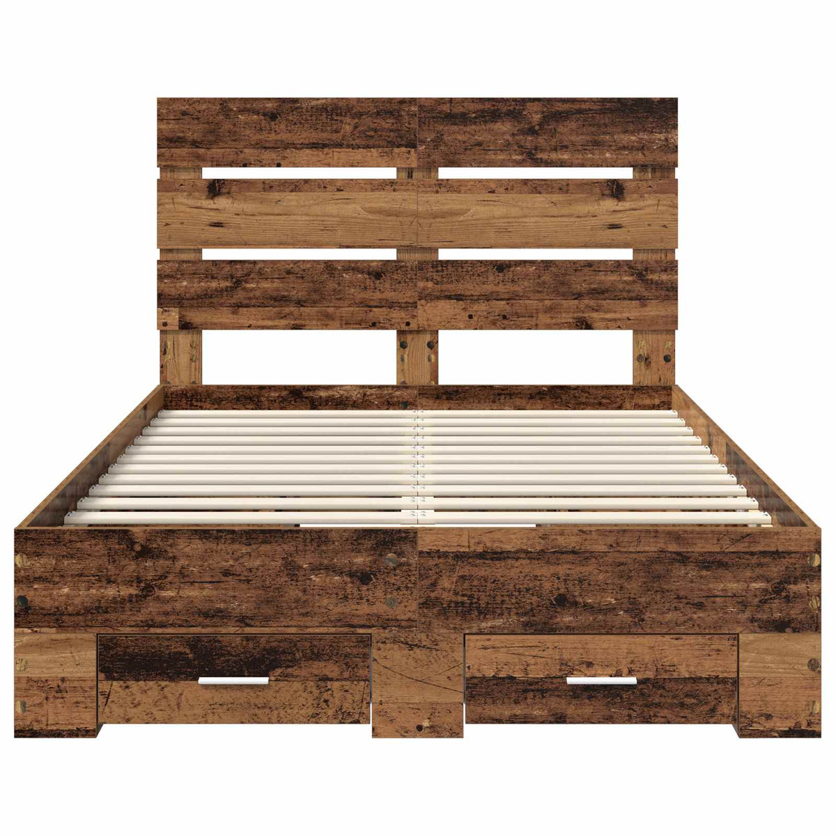 Cadre de lit Bois ancien 120 x 190 cm Bois d'ingénierie