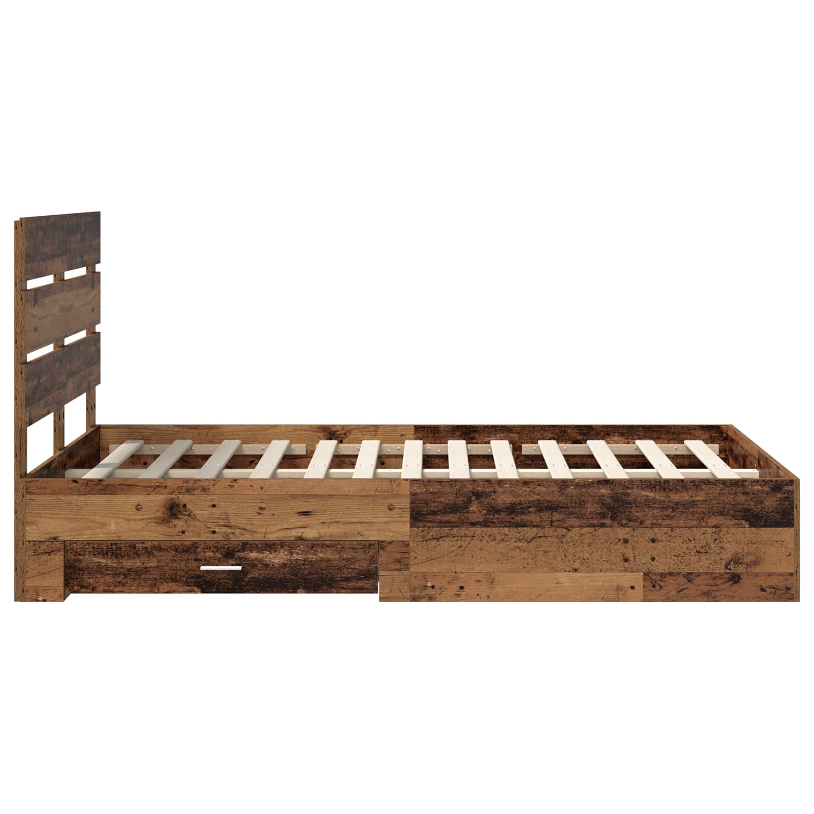 Cadre de lit Bois ancien 120 x 190 cm Bois d'ingénierie - XIOS