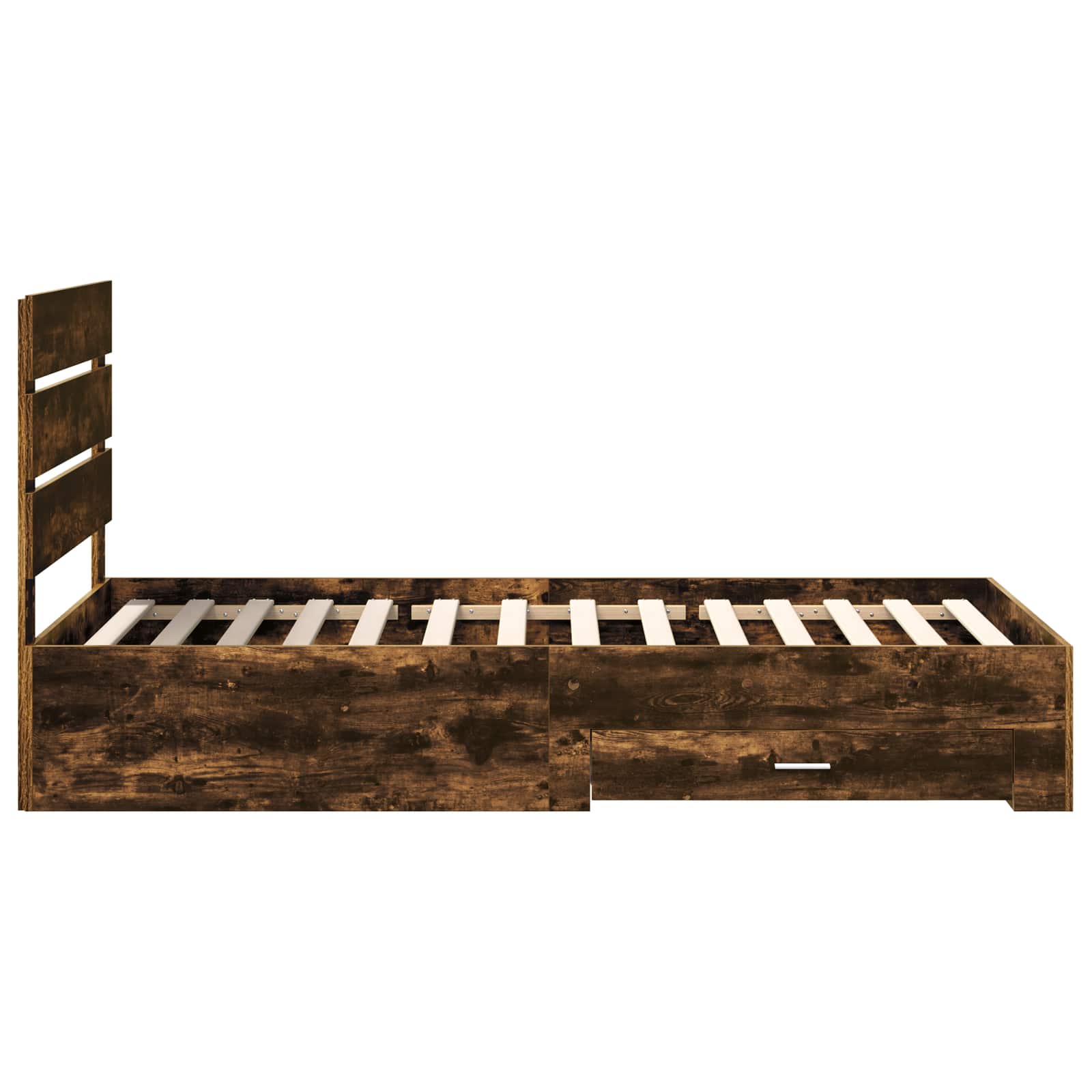 Cadre de lit Chêne fumé 100 x 200 cm Bois d'ingénierie - XIOS