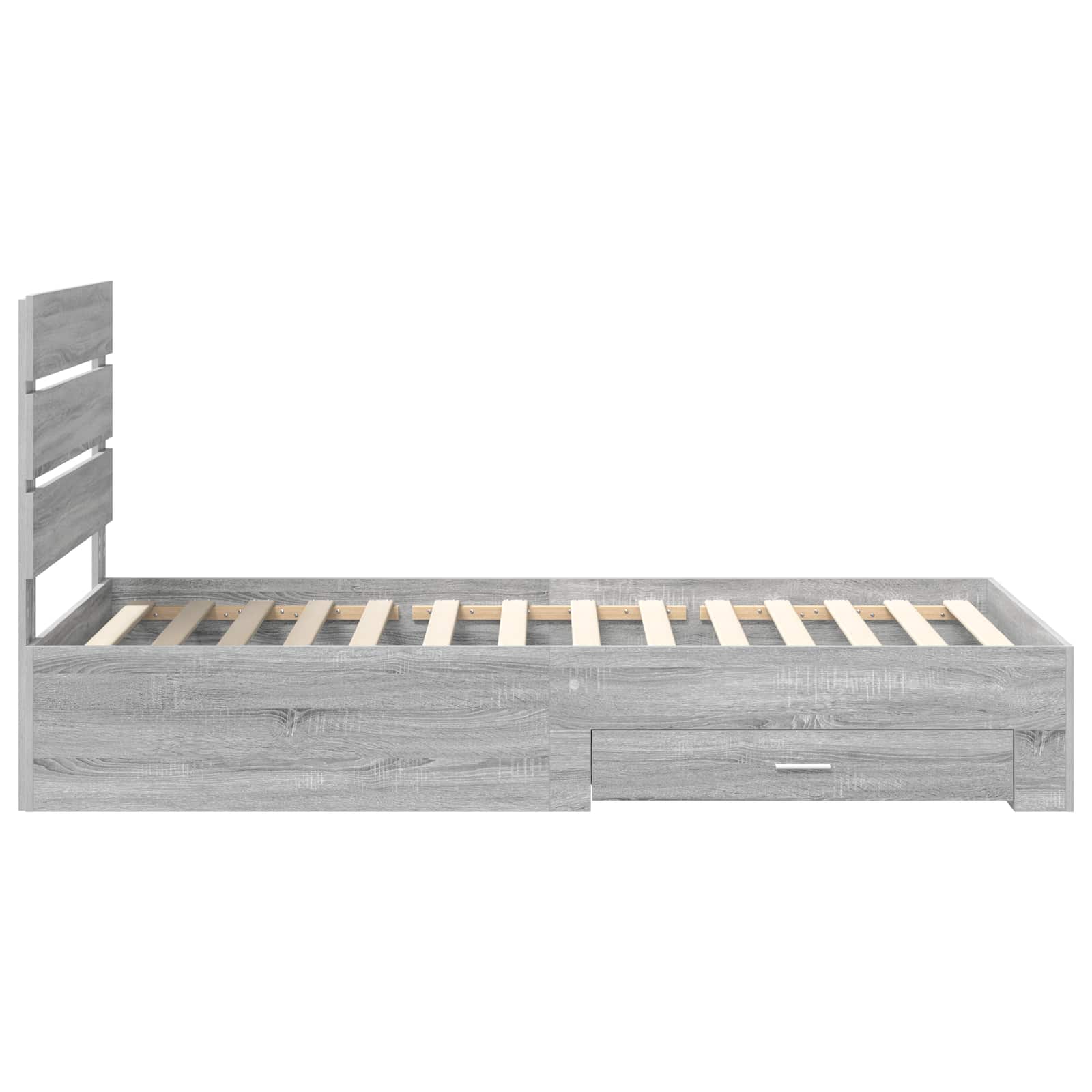 Cadre de lit Gris Sonoma 100 x 200 cm Bois d'ingénierie - XIOS
