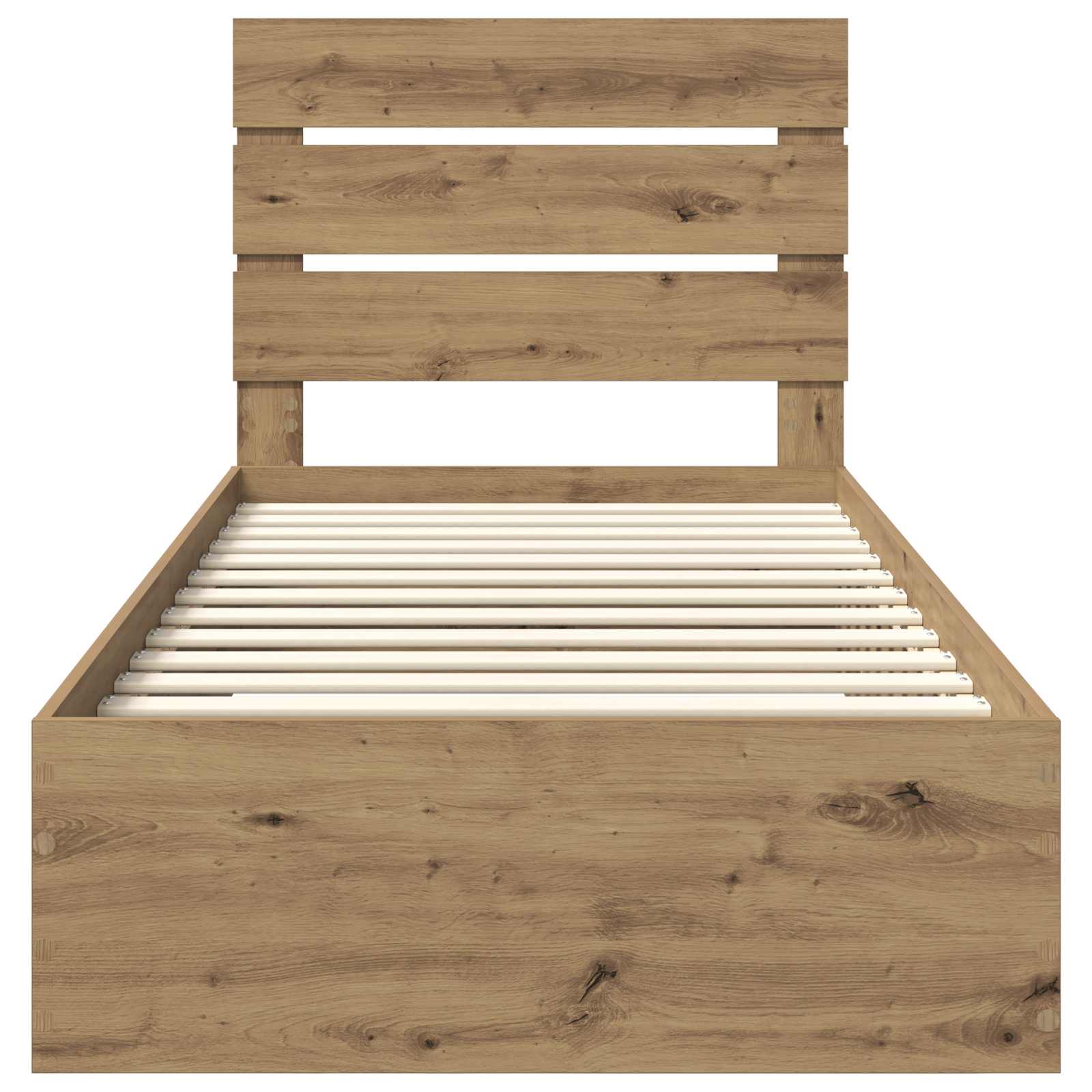 Cadre de lit Chêne artisanal 90 x 200 cm Bois d'ingénierie - XIOS