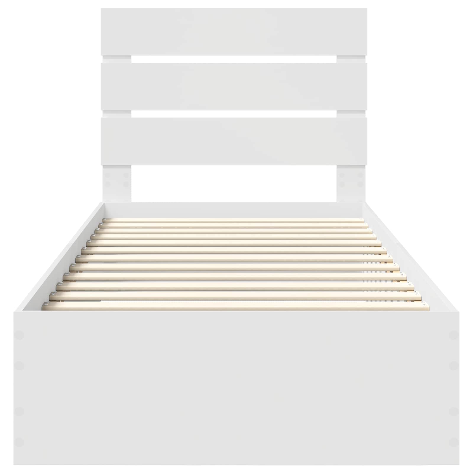 Cadre de lit avec tiroir Blanc 90 x 190 cm Bois d'ingénierie - XIOS