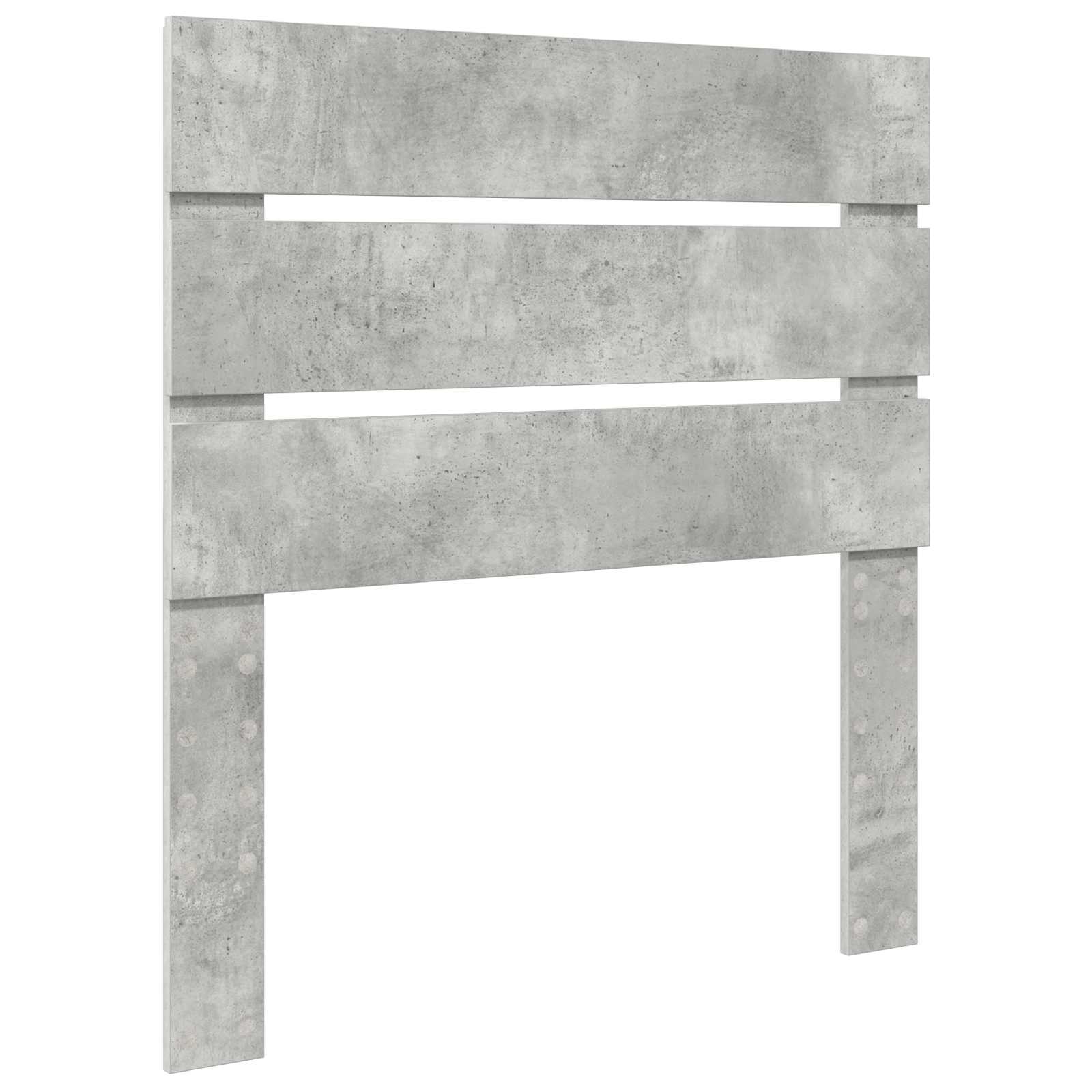 Cadre de lit Gris béton 90 x 190 cm Bois d'ingénierie - XIOS