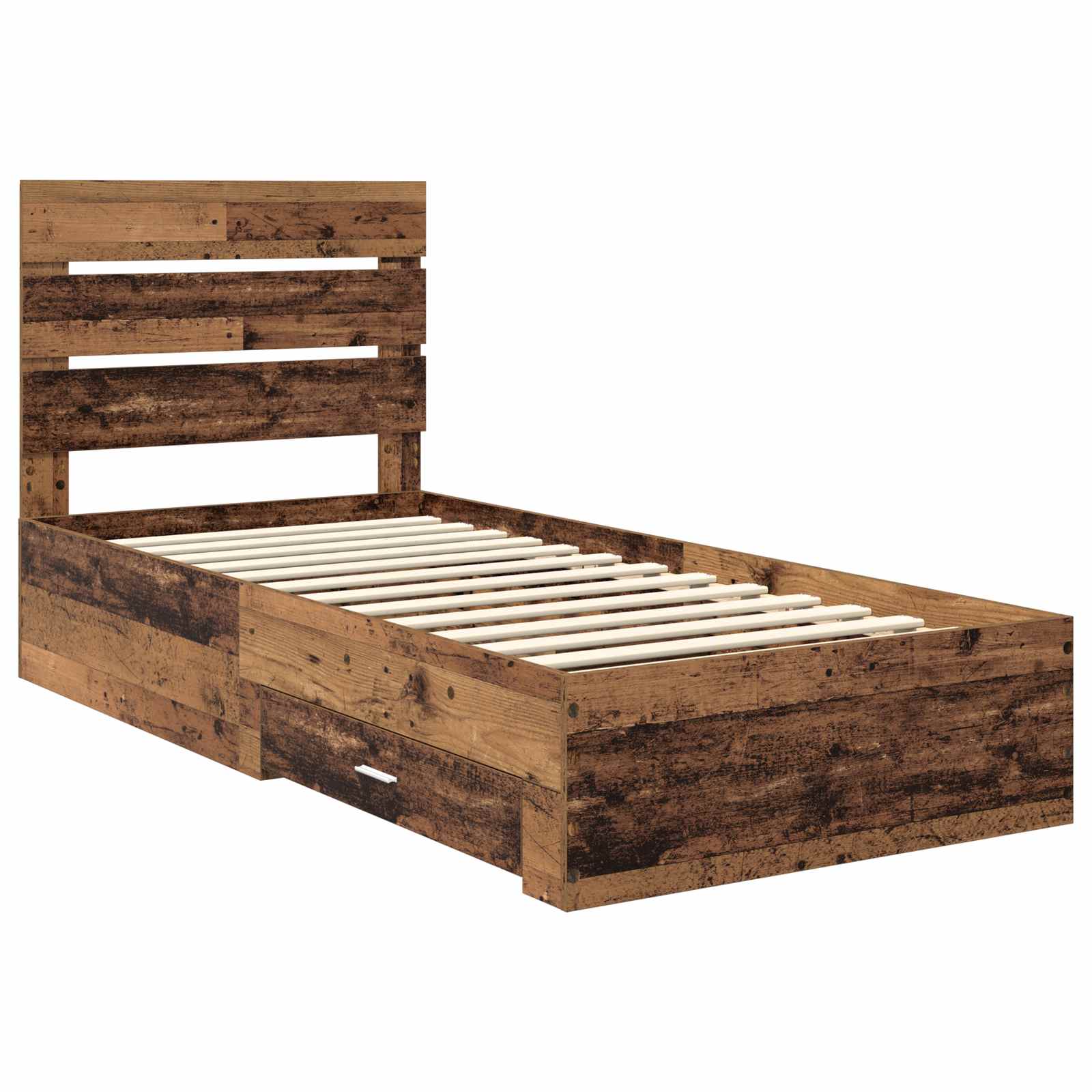 Cadre de lit Bois ancien 90 x 190 cm Bois d'ingénierie - XIOS