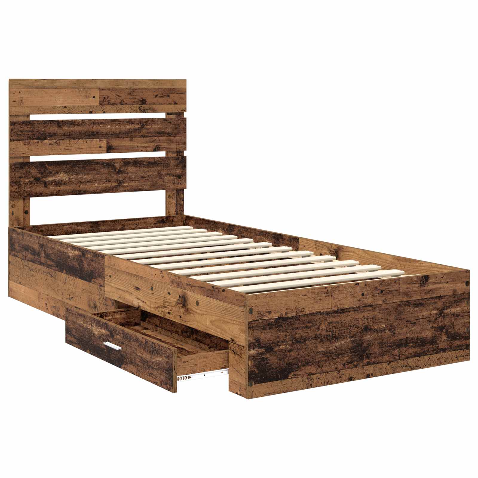 Cadre de lit Bois ancien 90 x 190 cm Bois d'ingénierie - XIOS