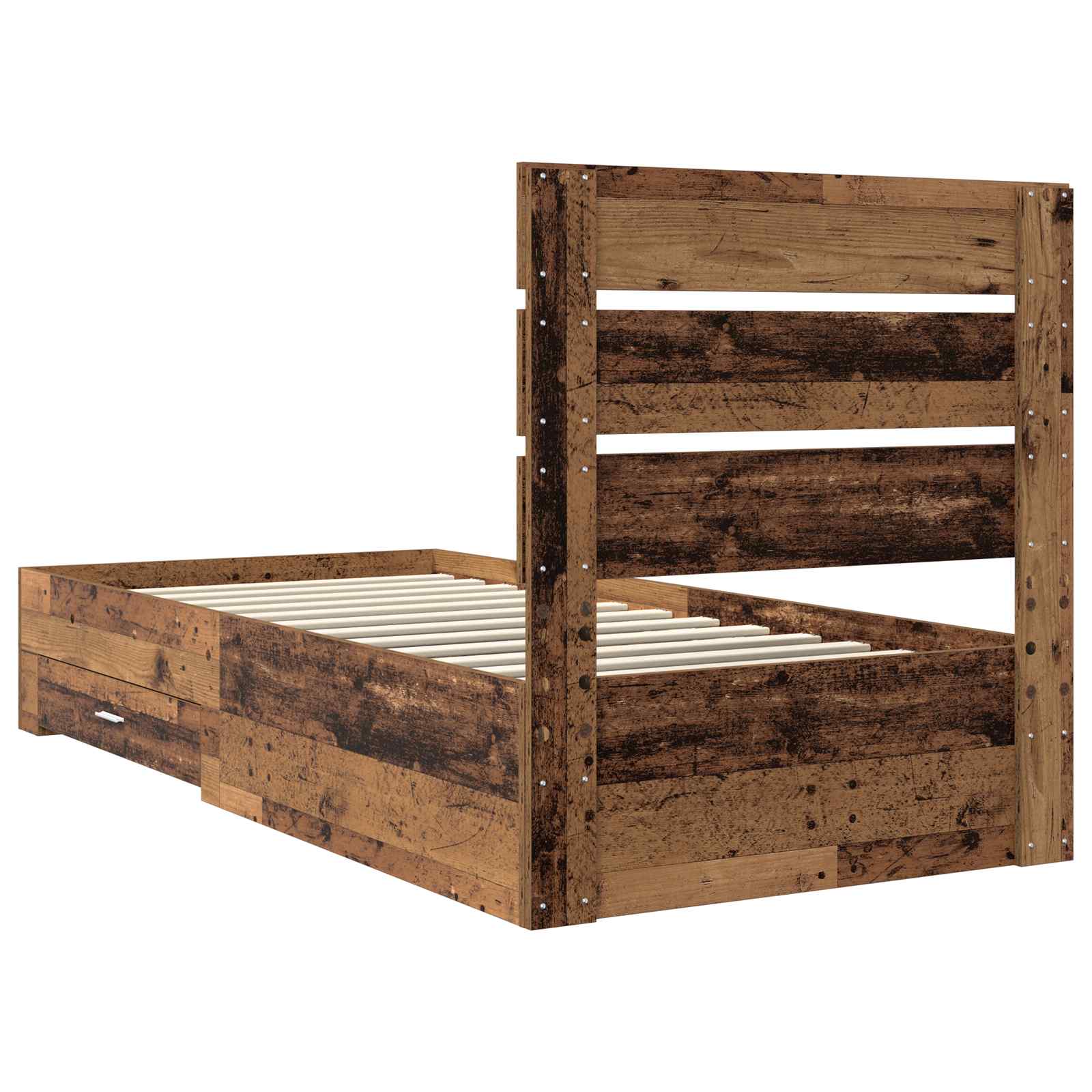 Cadre de lit Bois ancien 90 x 190 cm Bois d'ingénierie - XIOS