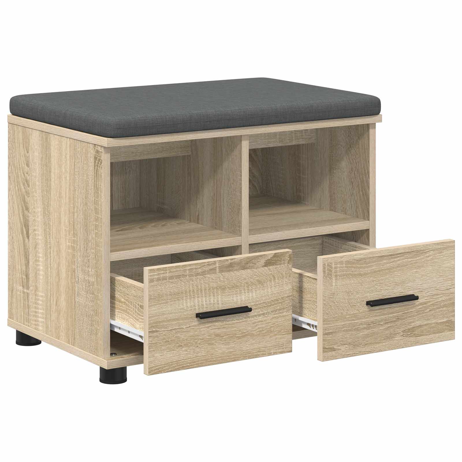 Banc d'entrée avec coussin Chêne Sonoma 60 x 38 x 46 cm - XIOS