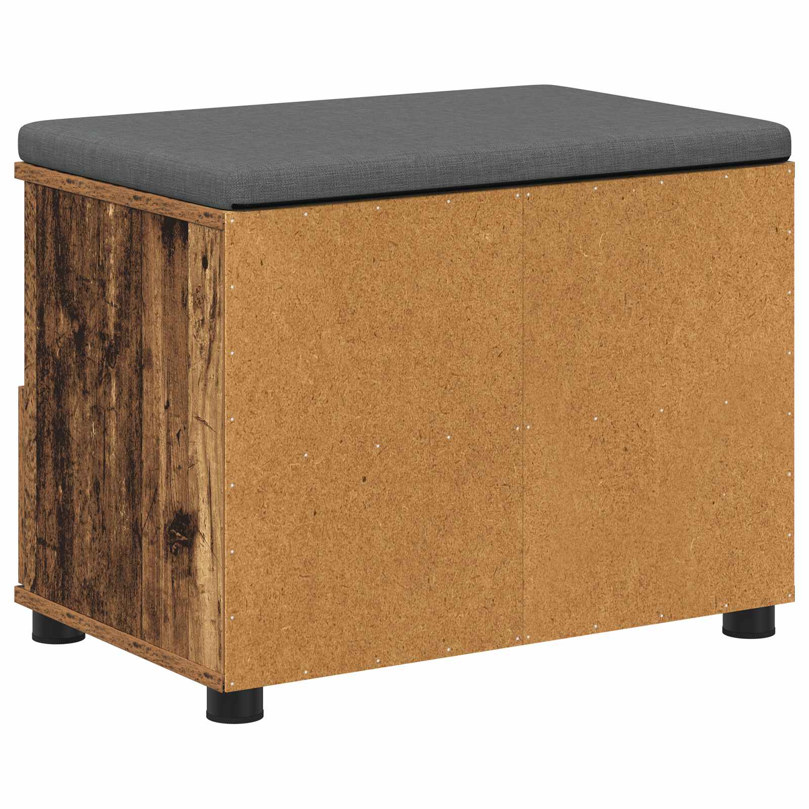 Banc d'entrée avec coussin Bois ancien 60 x 38 x 46 cm - XIOS