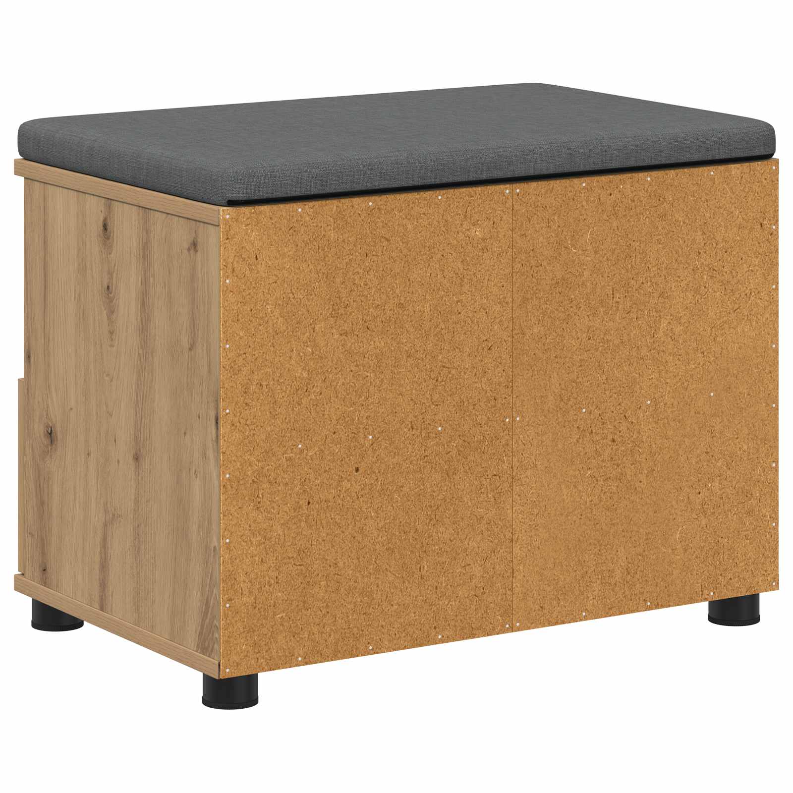 Banc d'entrée avec coussin Chêne artisanal 60 x 38 x 46 cm - XIOS