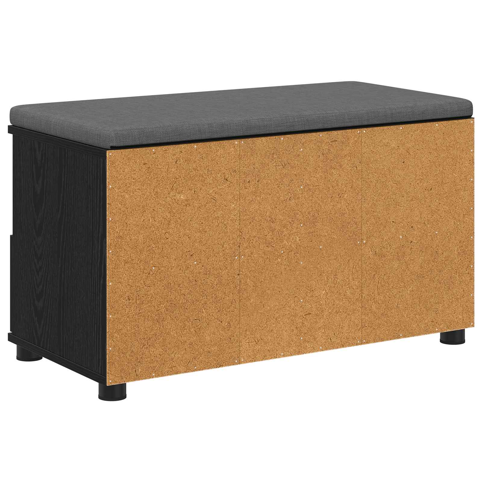 Banc d'entrée avec coussin Chêne noir 80 x 38 x 46 cm - XIOS