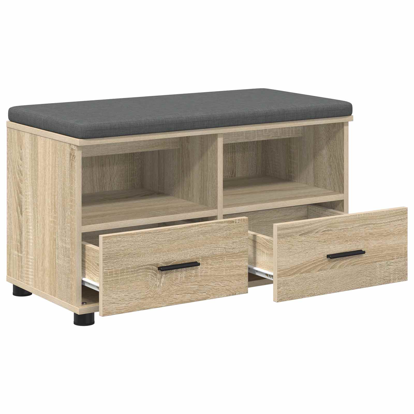 Banc d'entrée avec coussin Chêne Sonoma 80 x 38 x 46 cm - XIOS