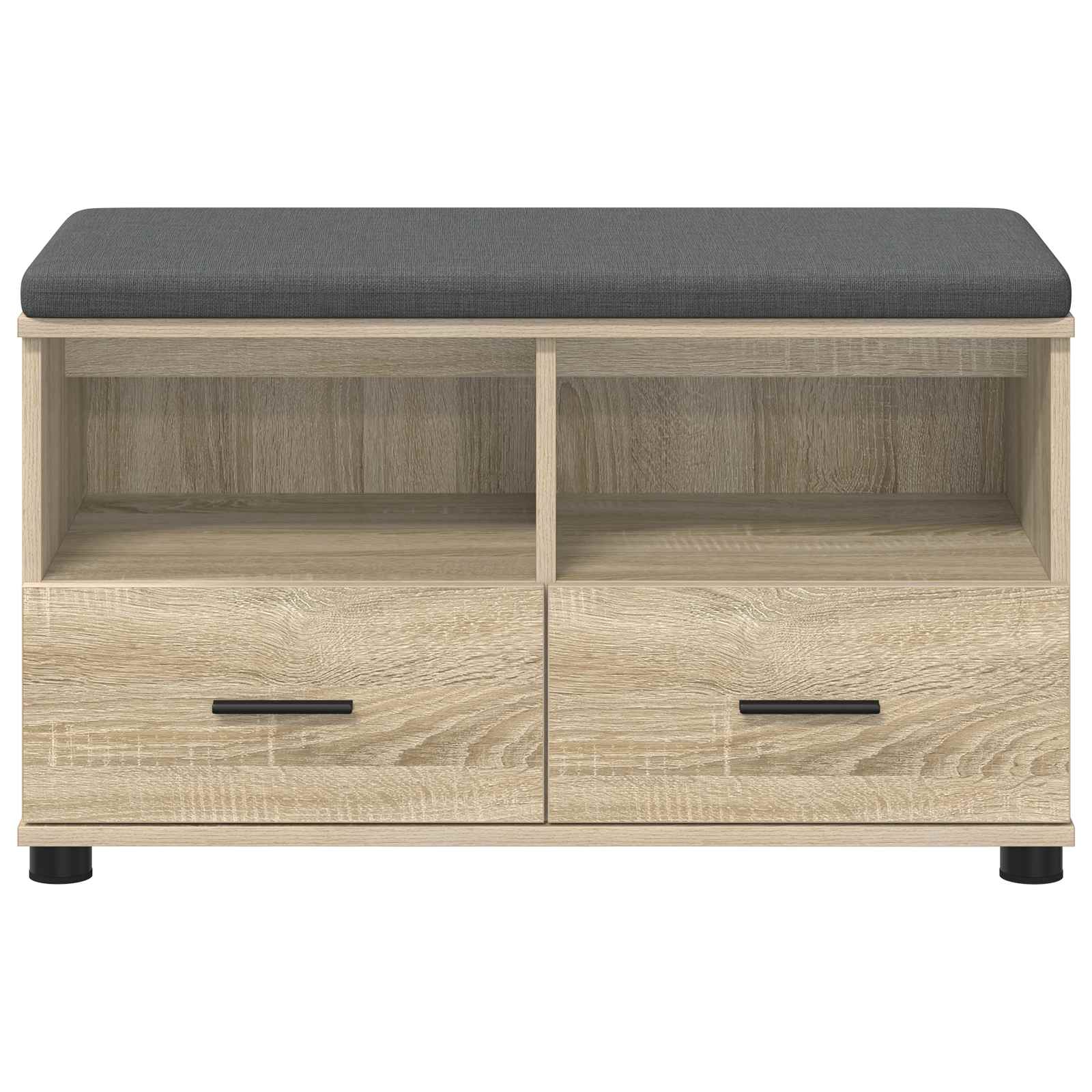 Banc d'entrée avec coussin Chêne Sonoma 80 x 38 x 46 cm - XIOS