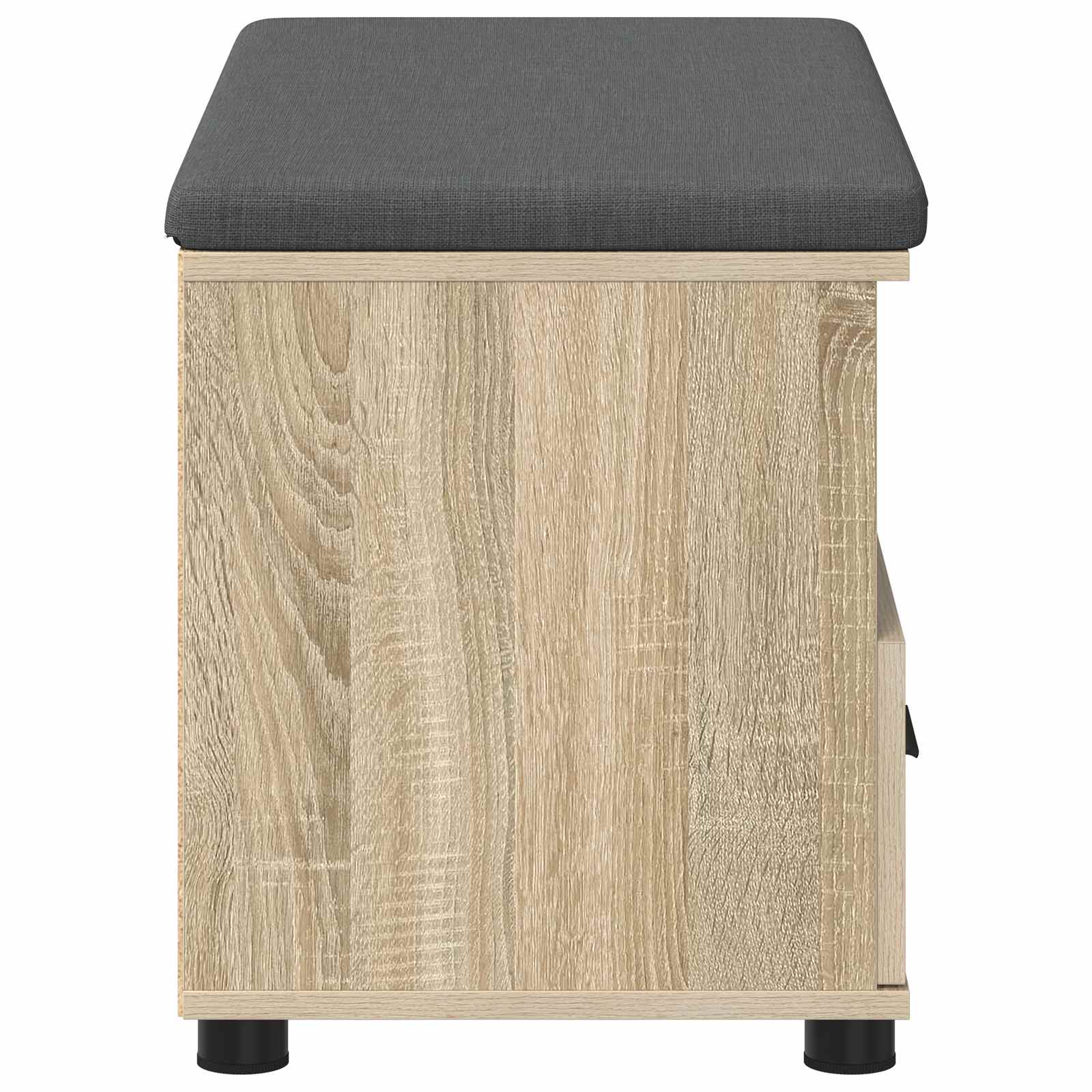 Banc d'entrée avec coussin Chêne Sonoma 80 x 38 x 46 cm - XIOS