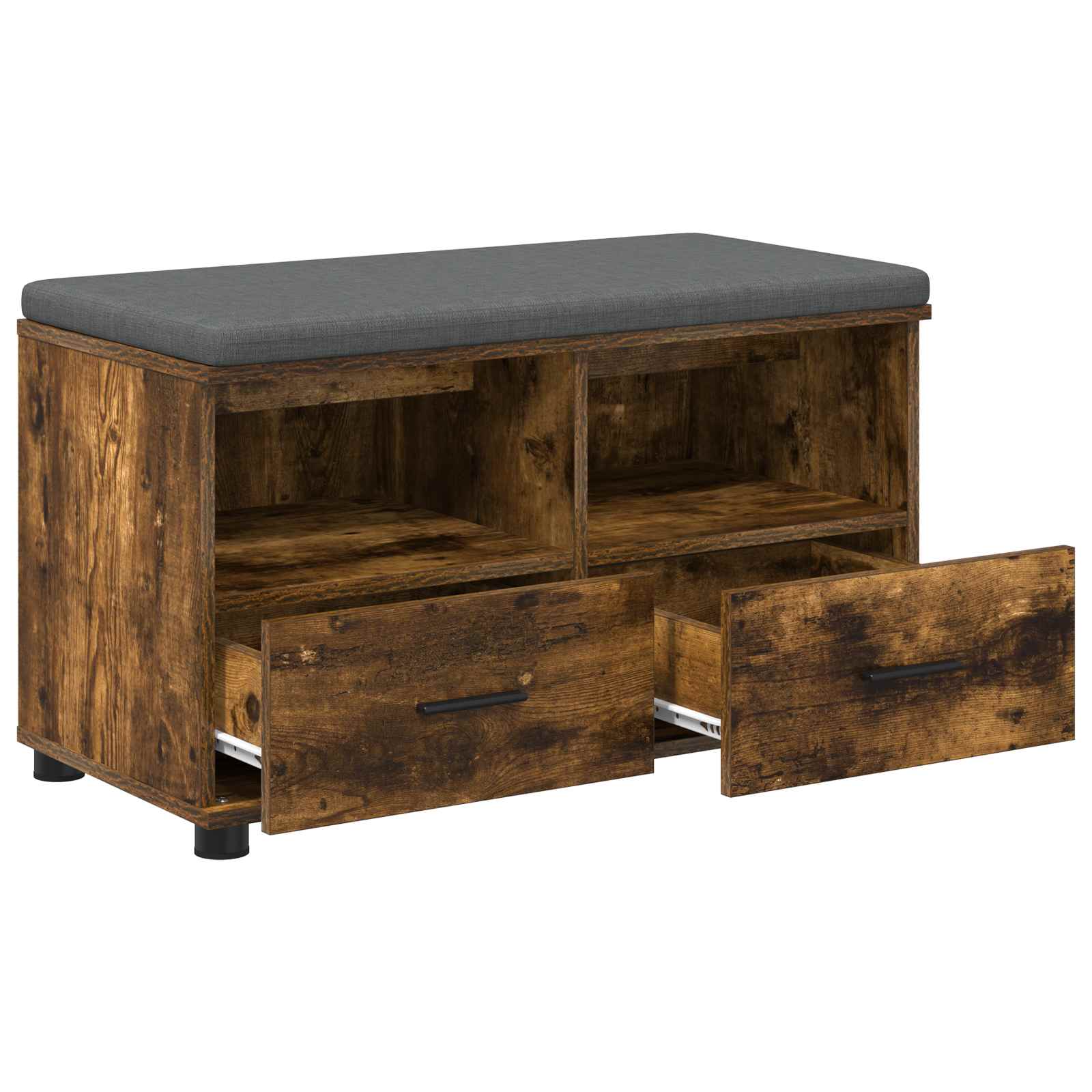Banc d'entrée avec coussin Chêne fumé 80 x 38 x 46 cm - XIOS