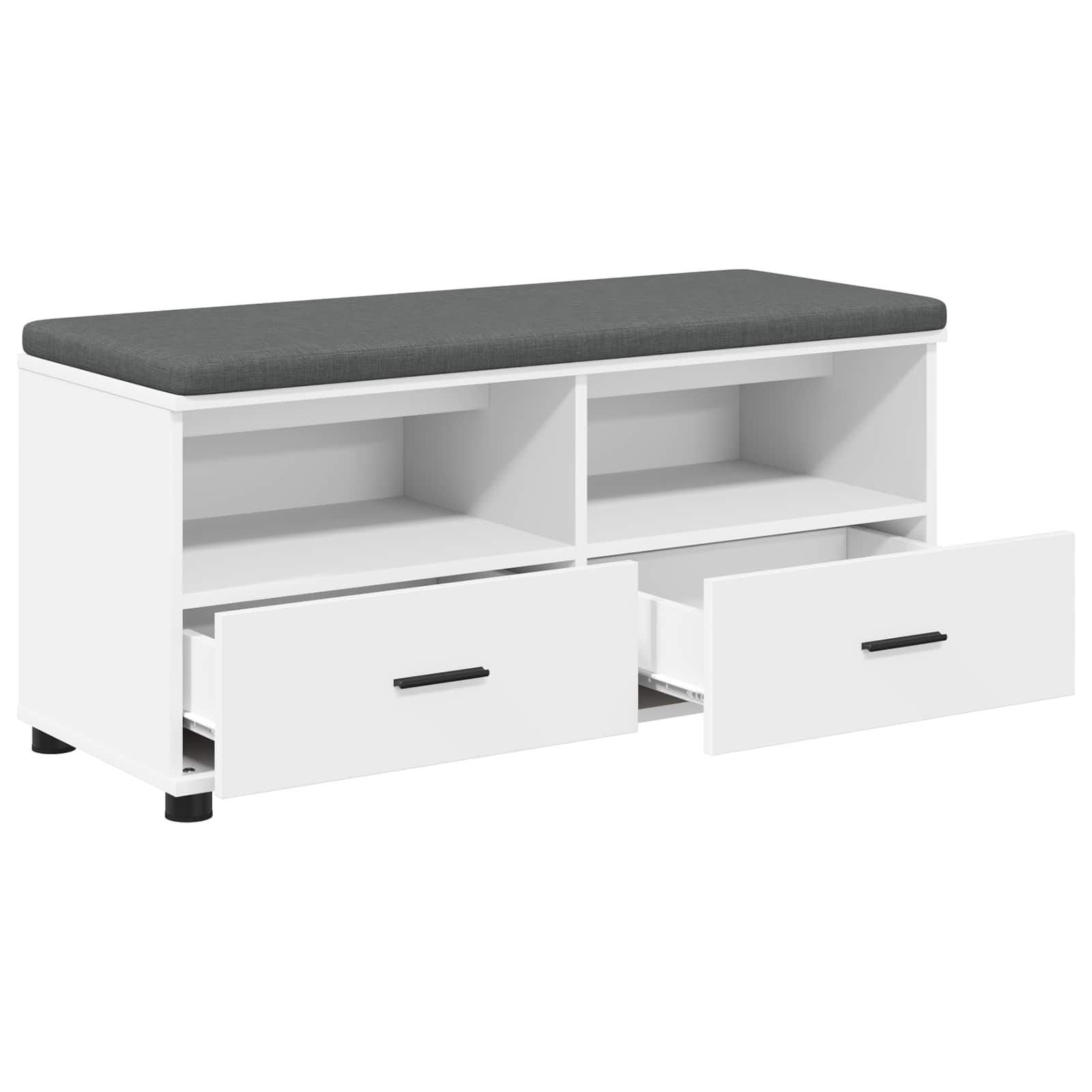 Banc d'entrée avec coussin avec tiroir Blanc 100 x 38 x 46 cm - XIOS