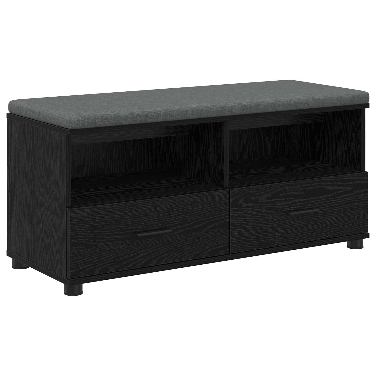 Banc d'entrée avec coussin Chêne noir 100 x 38 x 46 cm - XIOS