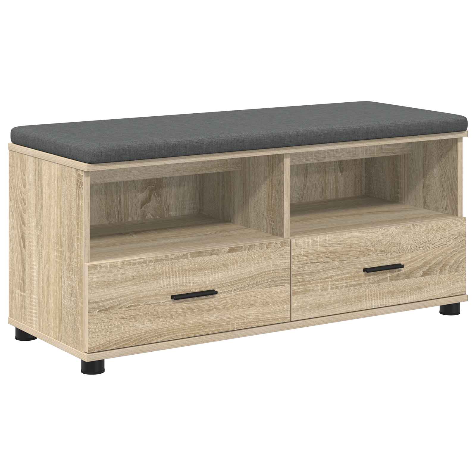 Banc d'entrée avec coussin Chêne Sonoma 100 x 38 x 46 cm - XIOS
