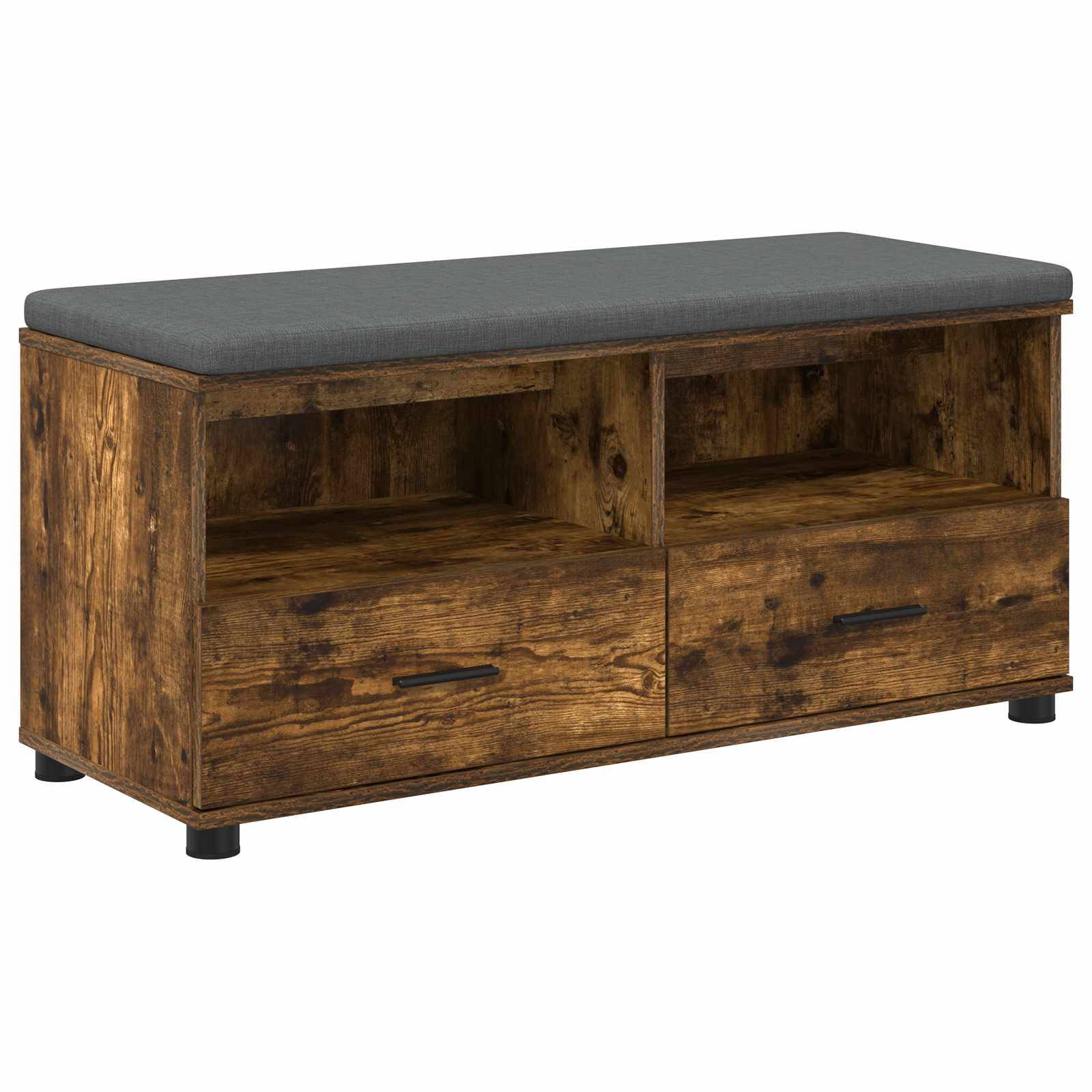 Banc d'entrée avec coussin Chêne fumé 100 x 38 x 46 cm - XIOS