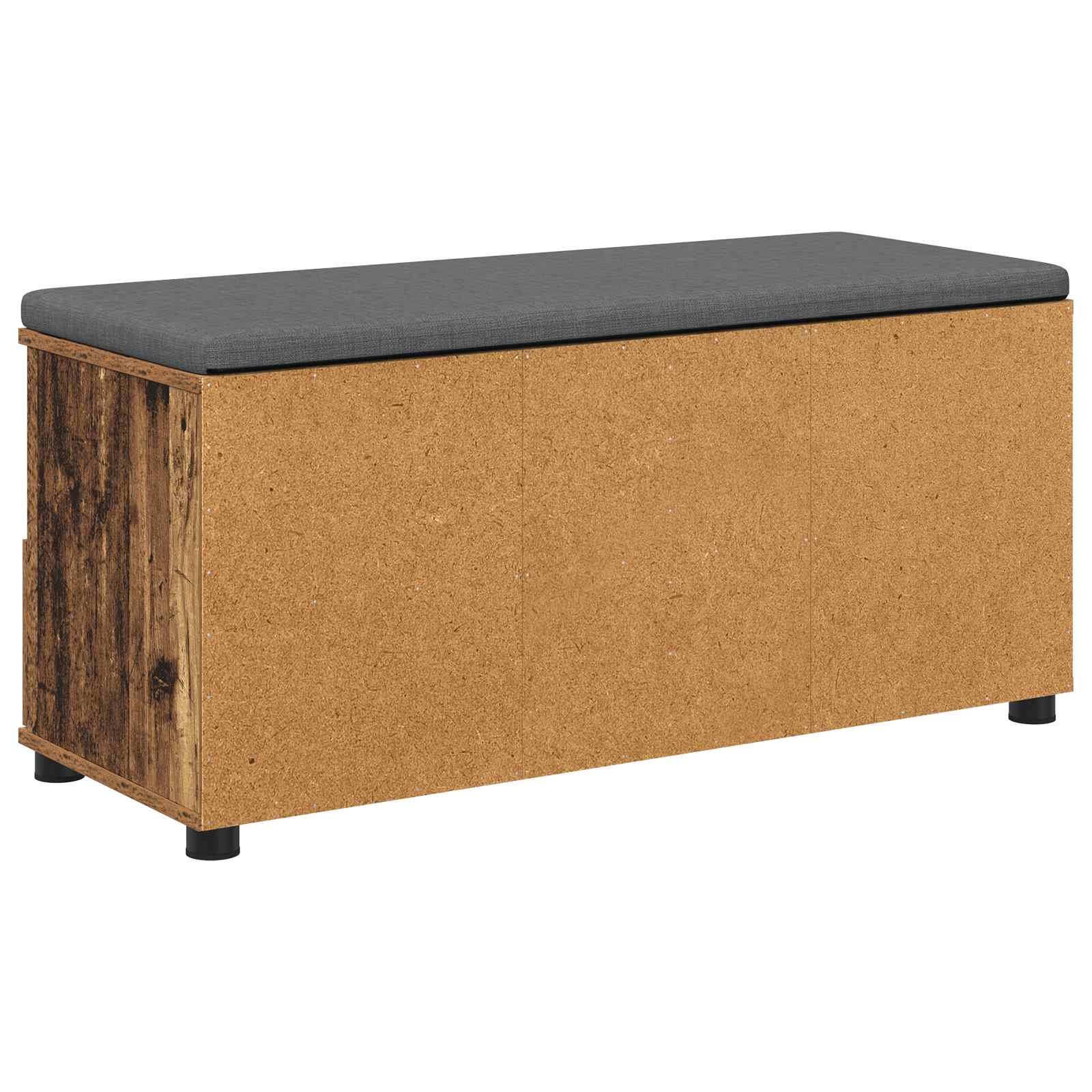 Banc d'entrée avec coussin Bois ancien 100 x 38 x 46 cm - XIOS