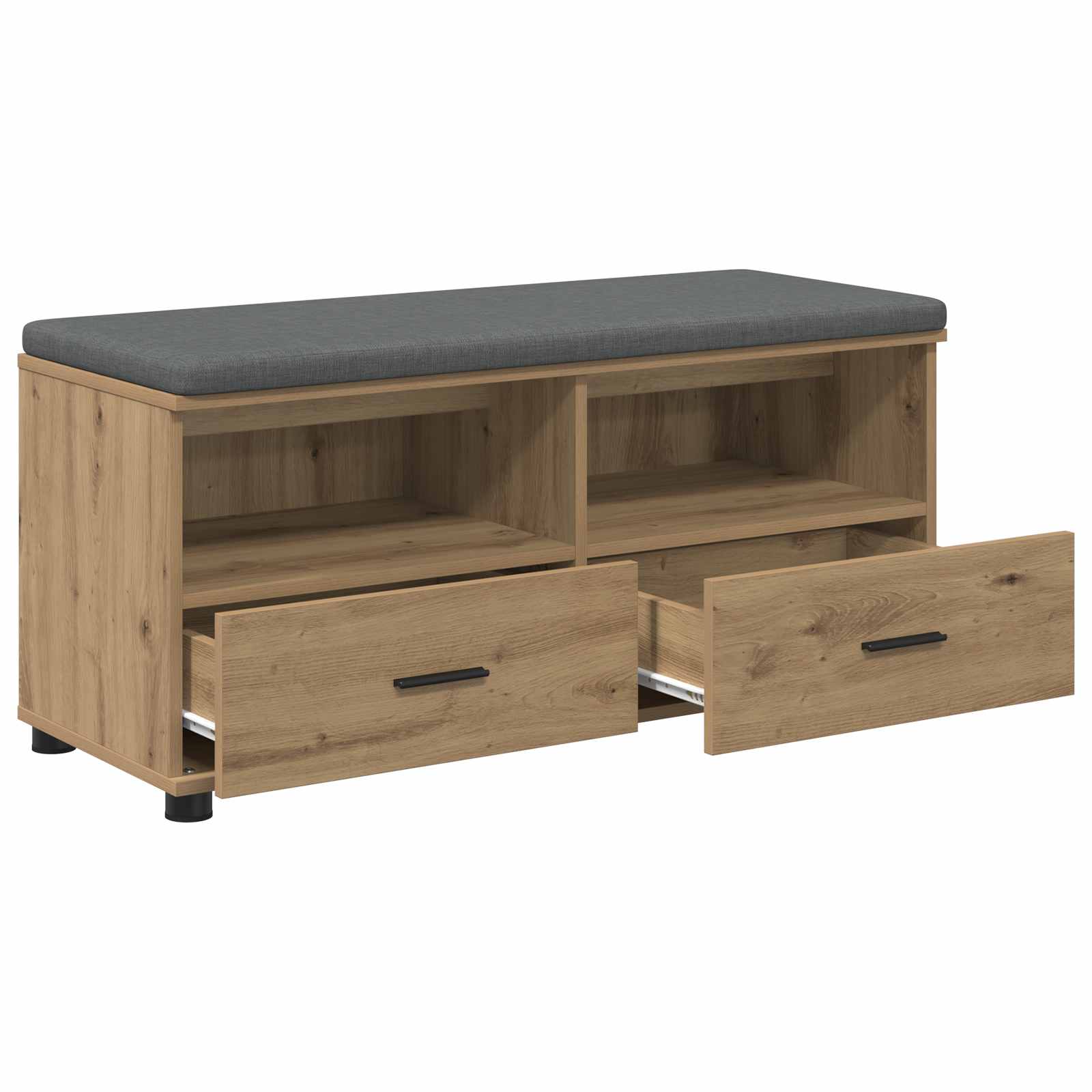 Banc d'entrée avec coussin Chêne artisanal 100 x 38 x 46 cm - XIOS