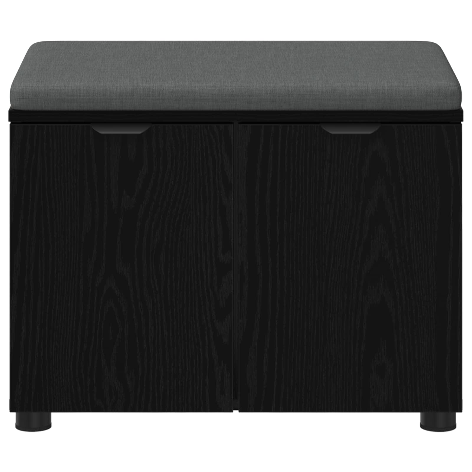 Banc d'entrée avec coussin Chêne Noir 60 x 38 x 46 cm - XIOS