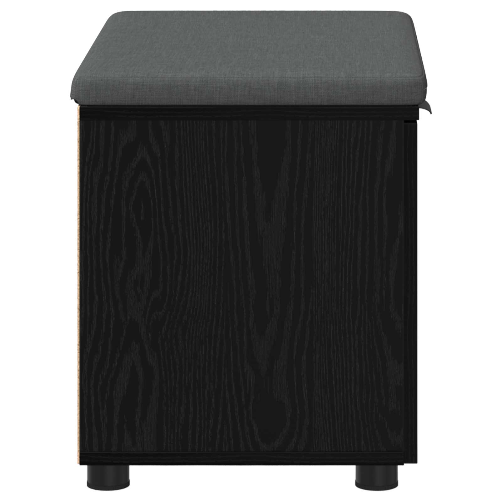 Banc d'entrée avec coussin Chêne Noir 60 x 38 x 46 cm - XIOS