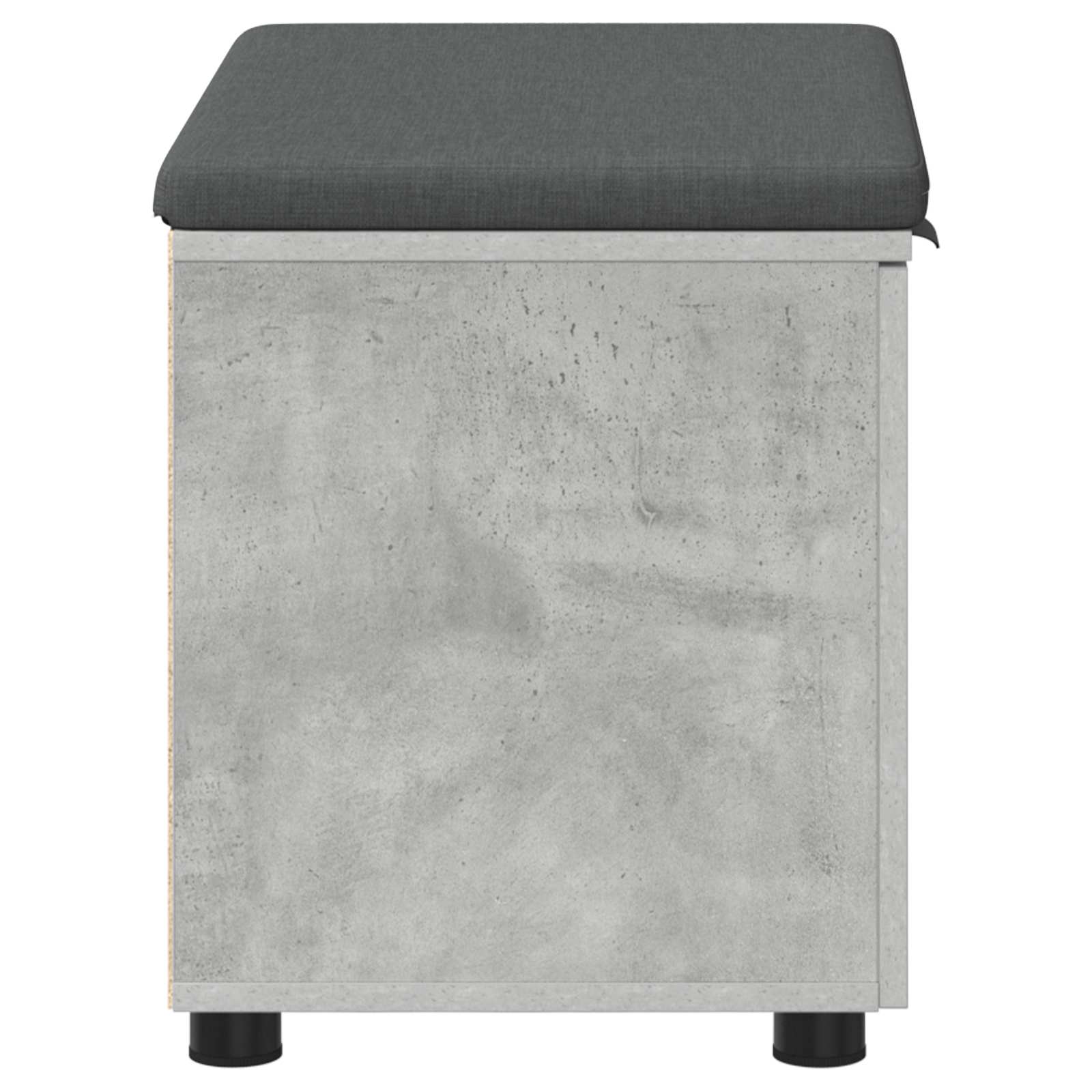 Banc d'entrée avec coussin Gris Béton 60 x 38 x 46 cm - XIOS