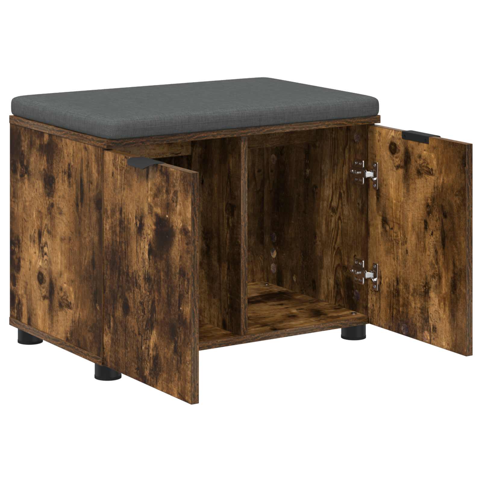 Banc d'entrée avec coussin Chêne Fumé 60 x 38 x 46 cm - XIOS