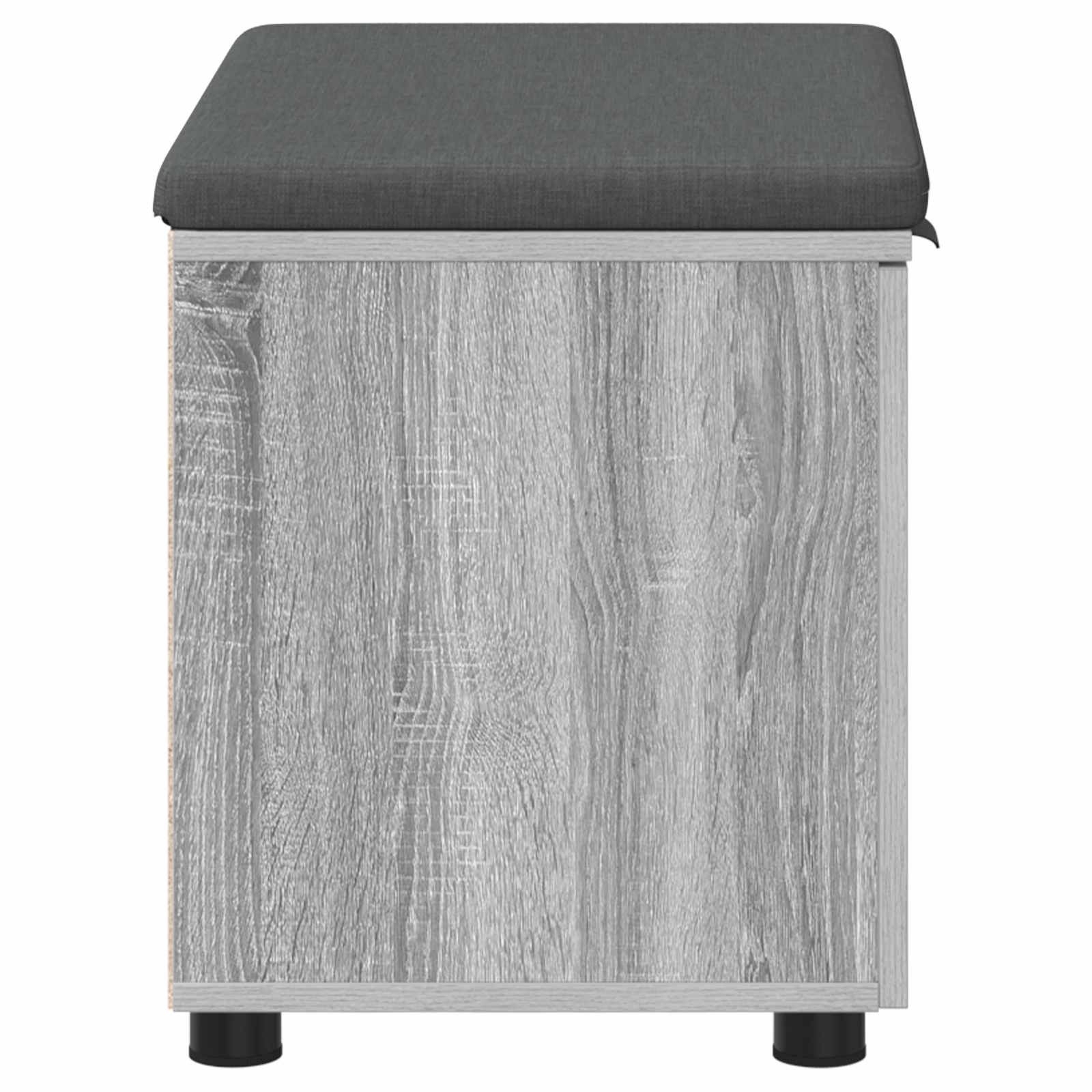 Banc d'entrée avec coussin Gris Sonoma 60 x 38 x 46 cm - XIOS