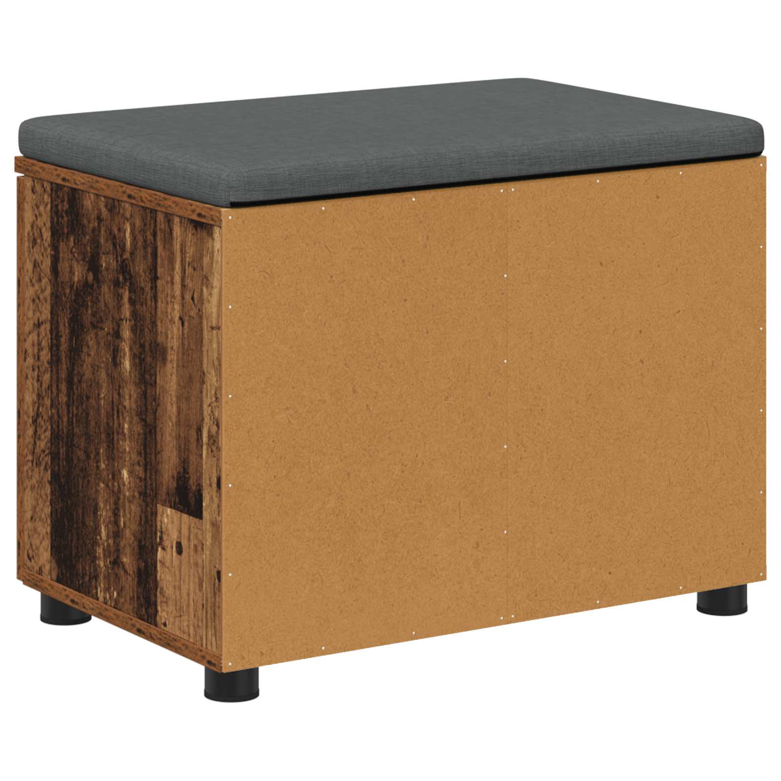 Banc d'entrée avec coussin Bois ancien 60 x 38 x 46 cm - XIOS