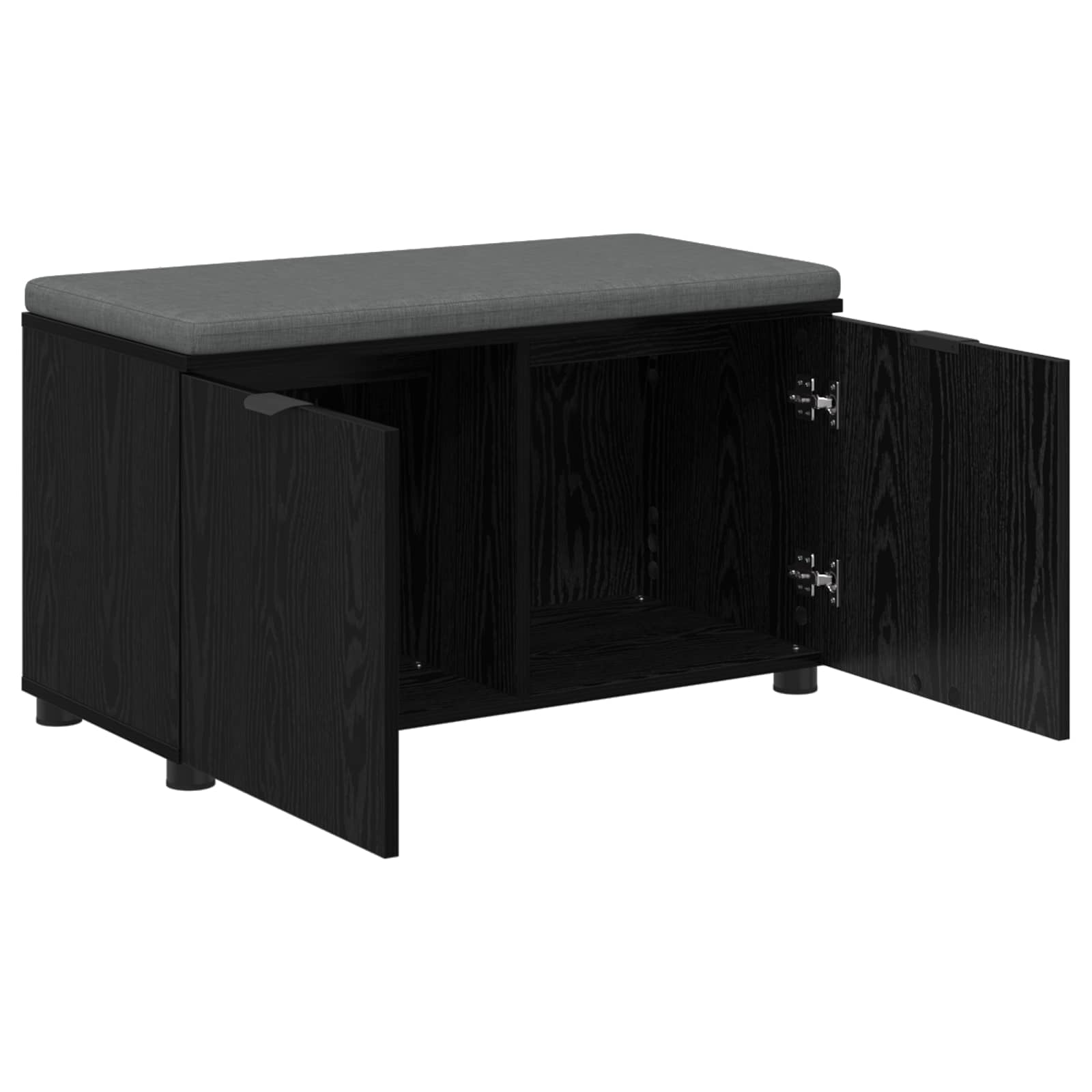 Banc d'entrée avec coussin Chêne Noir 80 x 38 x 46 cm - XIOS